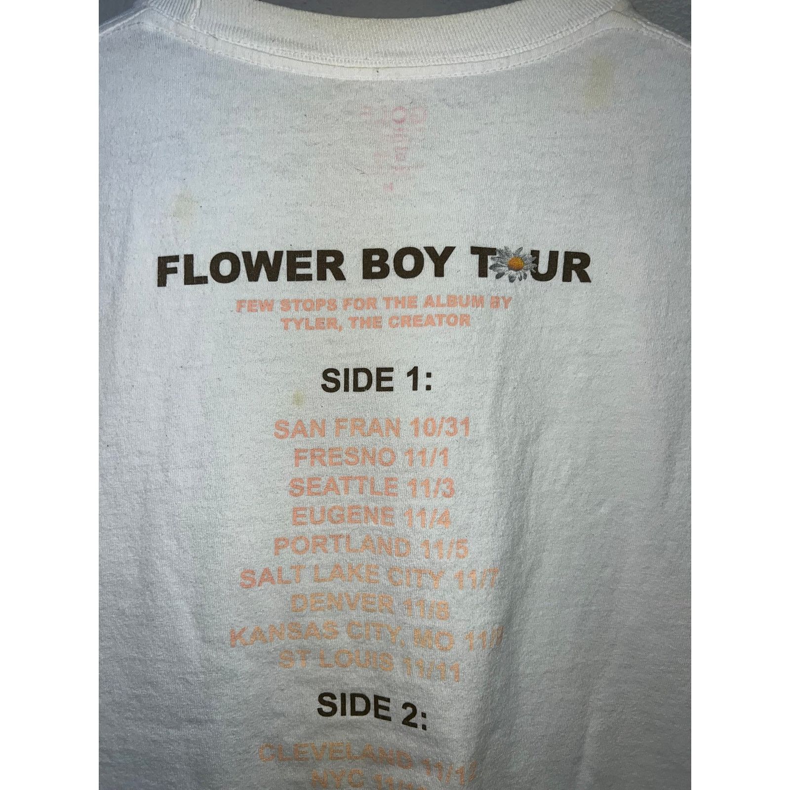 Golf Wang Tyler The Creator Flower Boy Tour Shirt Concert Tee Medium Size US M / EU 48-50 / 2 - 8 Thumbnail