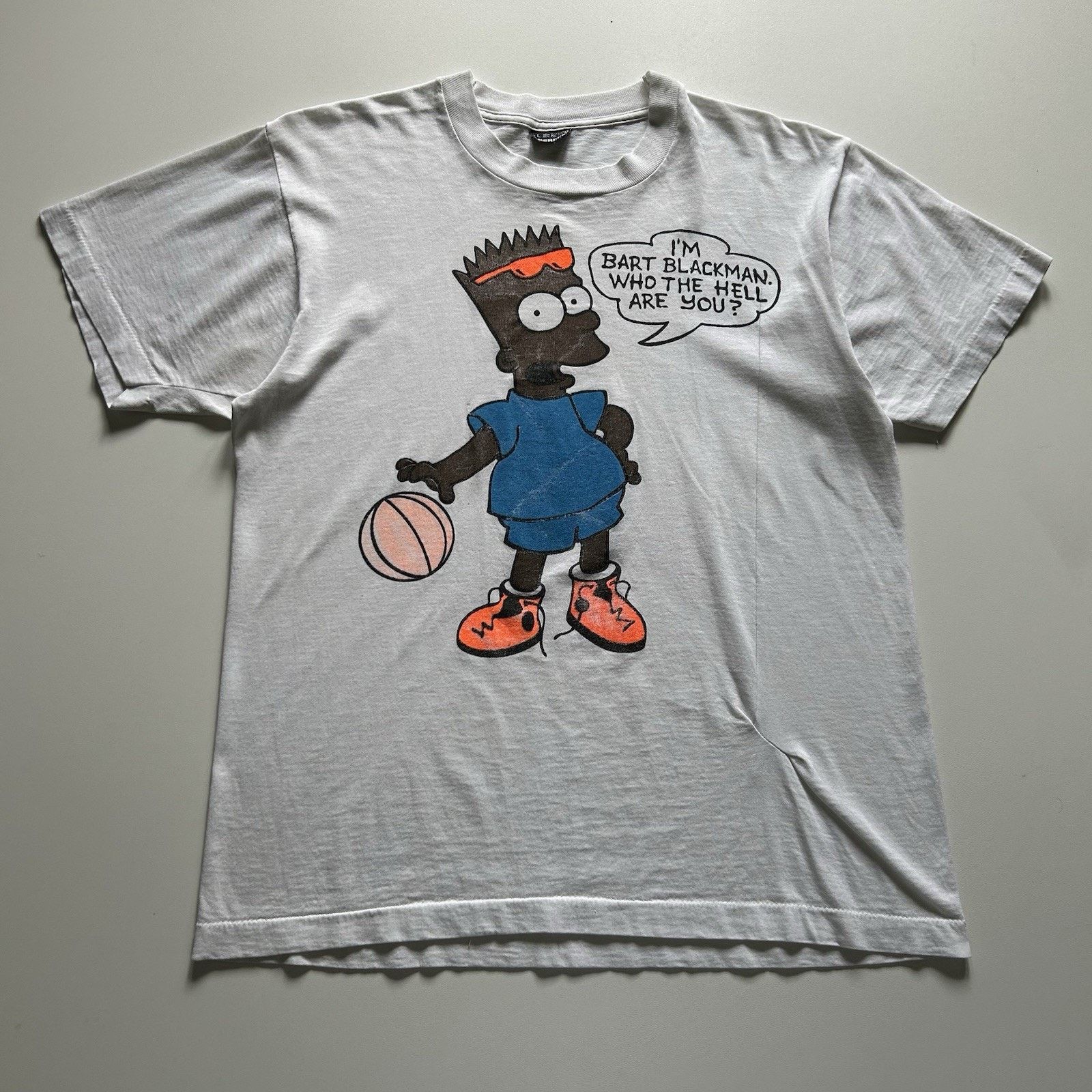 Fruit Of The Loom × The Simpsons × Vintage Vintage 90s Black Bart Simpson T Shirt Large Made In USA Size US L / EU 52-54 / 3 - 1 Thumbnail