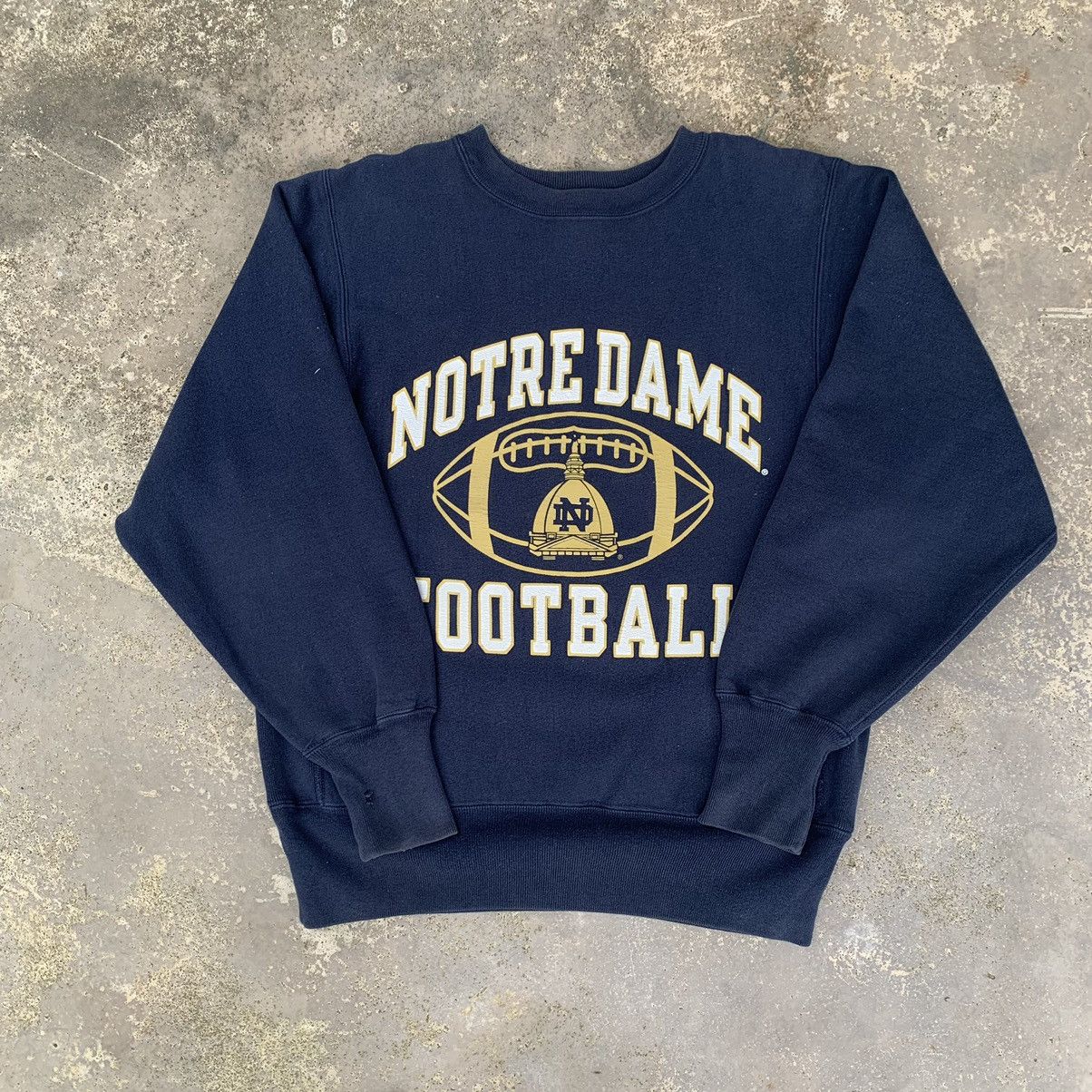 Champion Vintage 90s Champion Reverse Weave Notre Dame Football Size US M / EU 48-50 / 2 - 2 Thumbnail