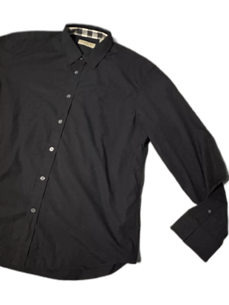 Burberry Burberry Black Classic Embroidered Shirt XXL Size US XXL / EU 58 / 5 - 1 Thumbnail