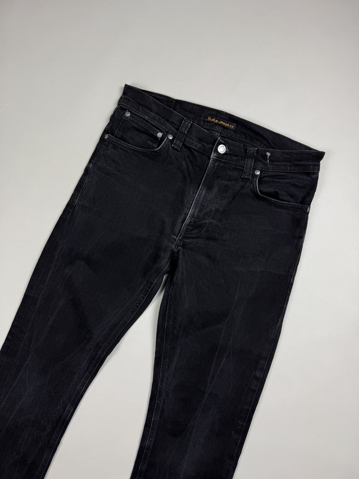 Nudie Jeans Nudie Jeans Co Lean Dean Dey Cold Black Men’s Jeans Size US 32 / EU 48 - 2 Thumbnail