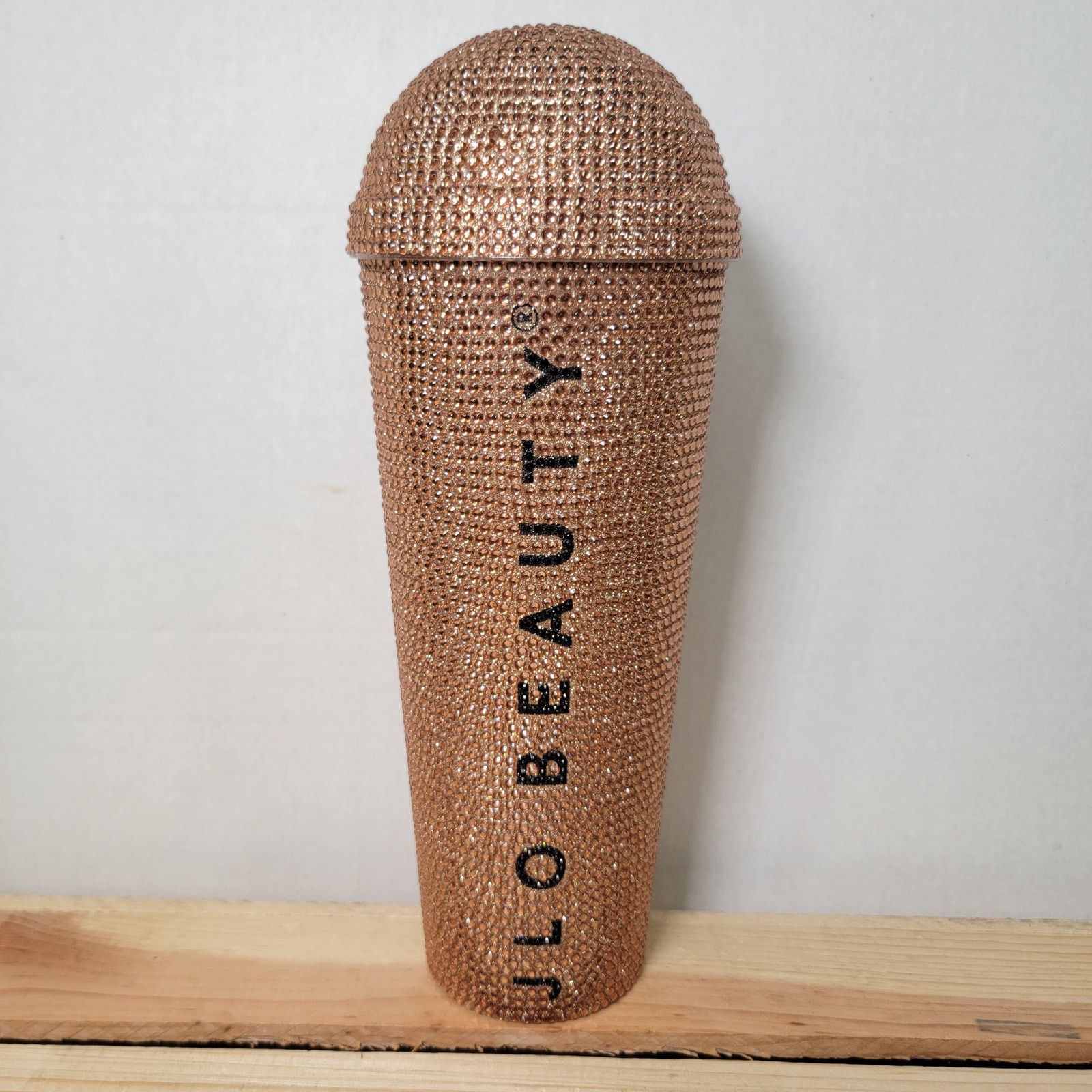 Jennifer Lopez RARE JLO Beauty Gold Bling Tumbler w/ Dome Lid (NO Straw) Size ONE SIZE - 1 Thumbnail