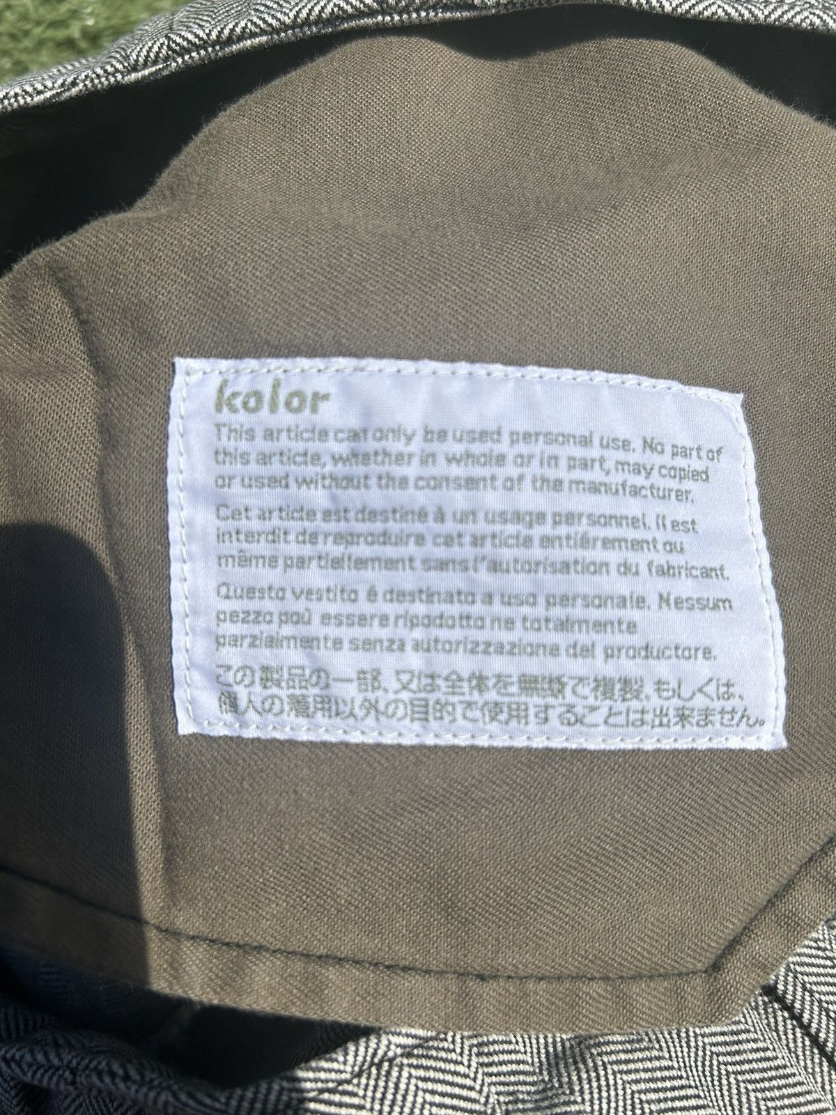 Kolor Kolor Grey Pinstripe Pants Size US 30 / EU 46 - 3 Thumbnail