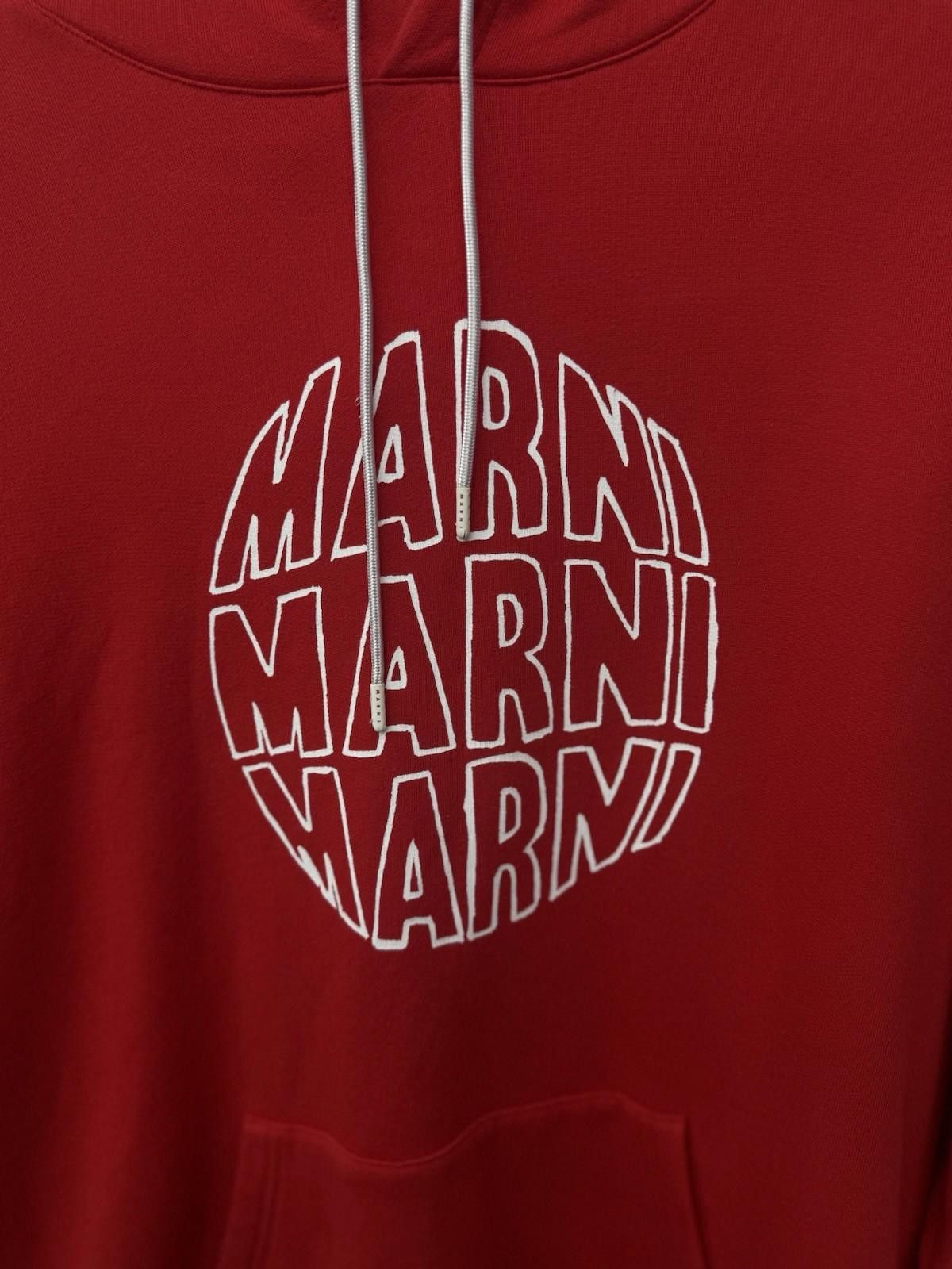 Marni Marni Hoodie Marni Logo Size (52) Red 100% Authentic Size US XL / EU 56 / 4 - 9 Thumbnail