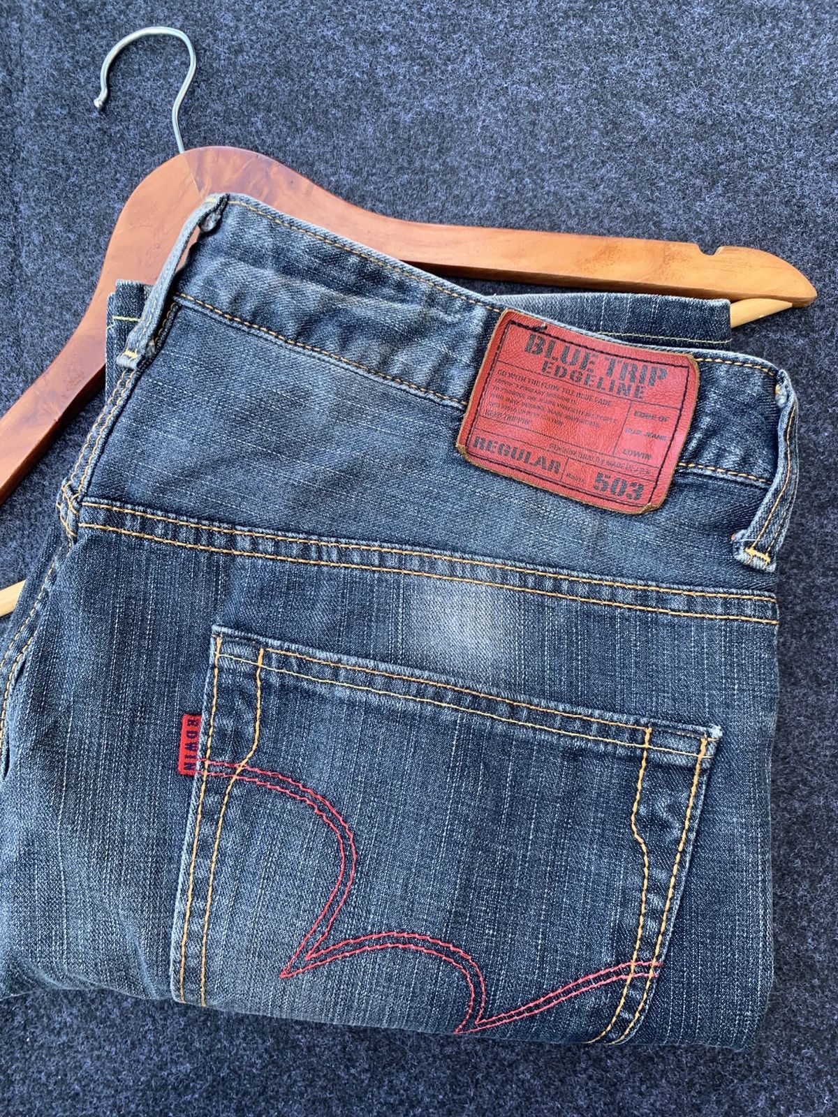 Edwin VINTAGE EDWIN 503 BLUE TRIP EDGELINE Size US 36 / EU 52 - 9 Thumbnail