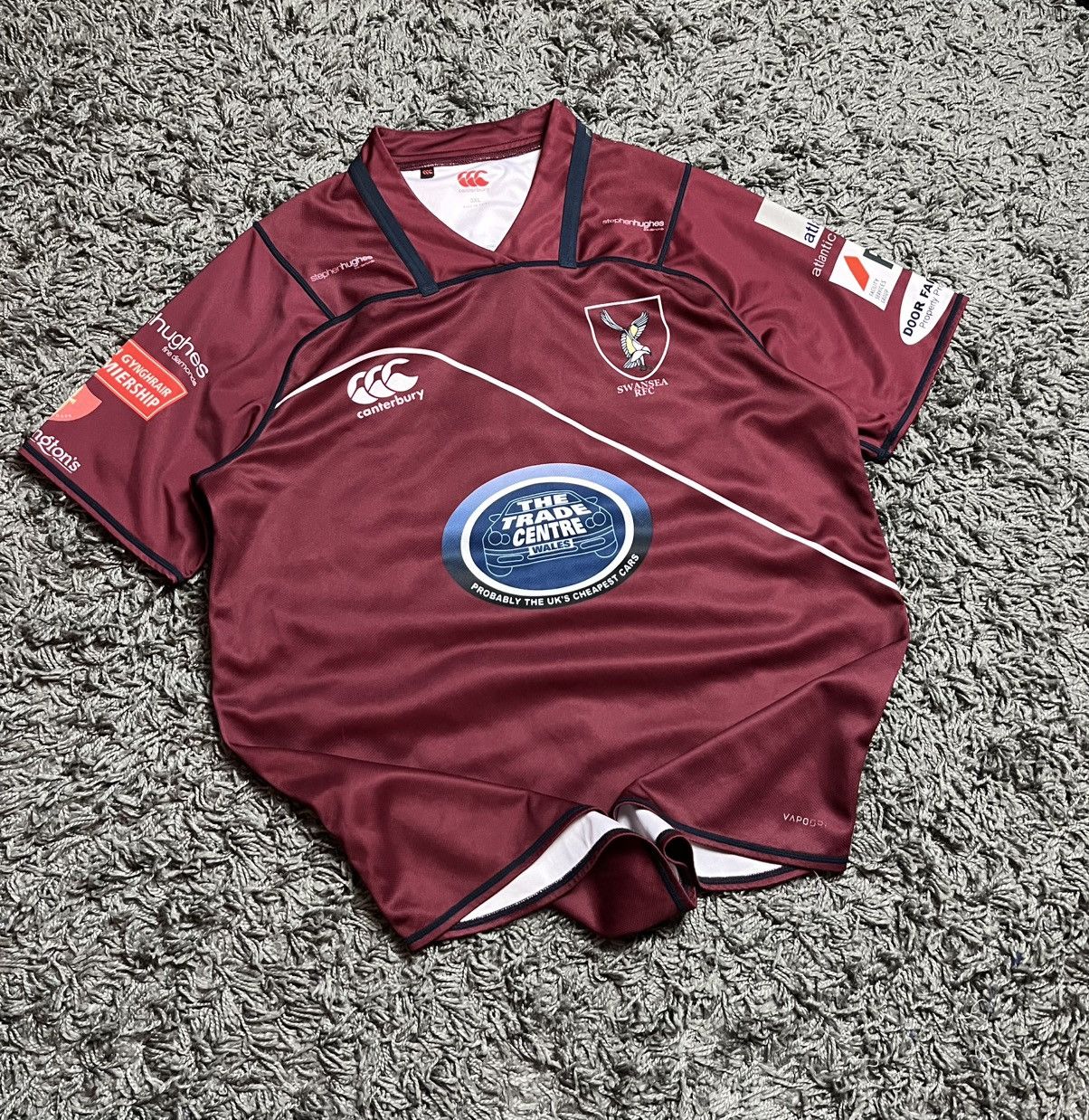 Canterbury of New Zealand Canterbury Vapodri Swansea RFC Rugby Shirt - Size 2XL Size US XXL / EU 58 / 5 - 1 Thumbnail