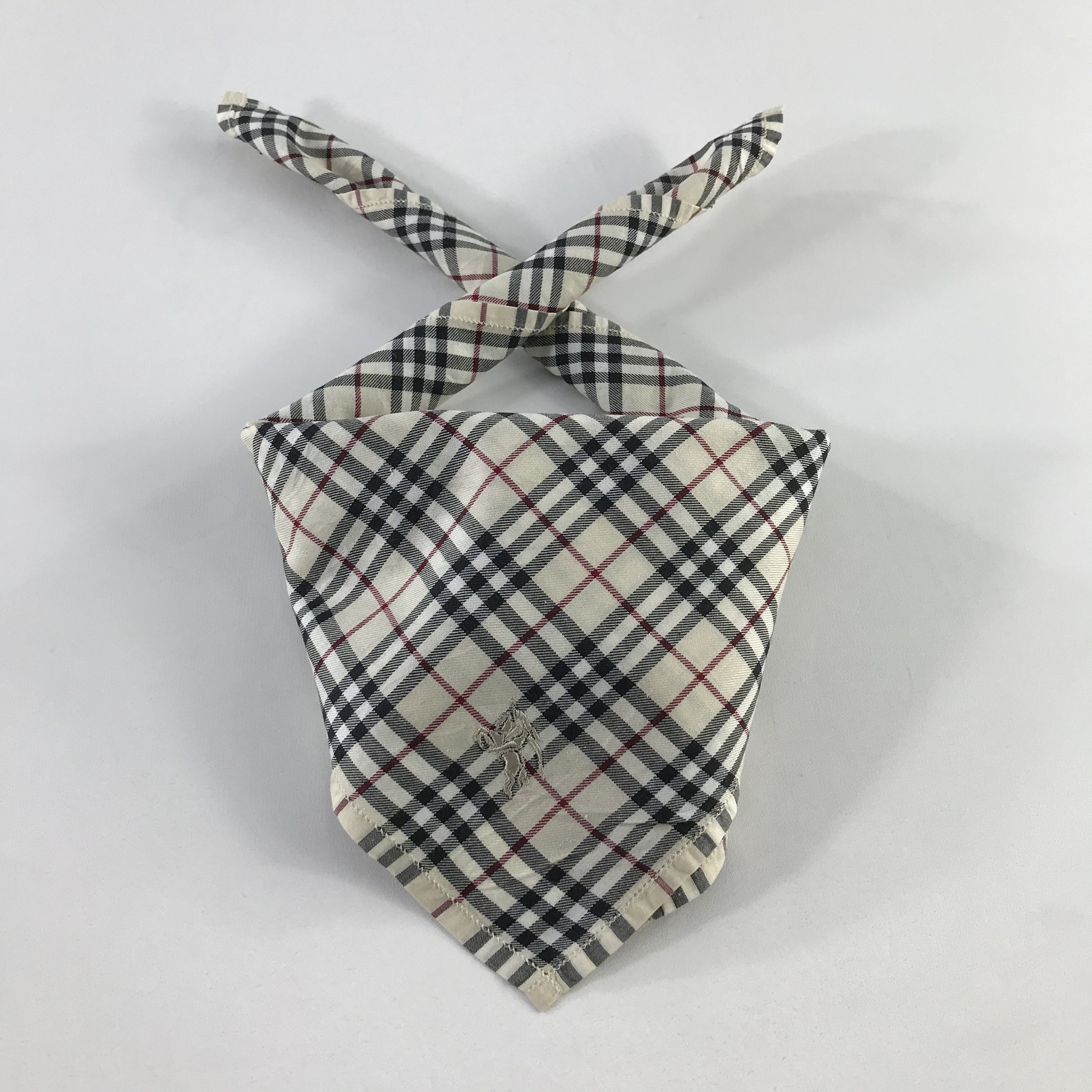 Burberry × Vintage Burberry Bandana / Handkerchief / Neckerchief - S979 Size ONE SIZE - 3 Thumbnail