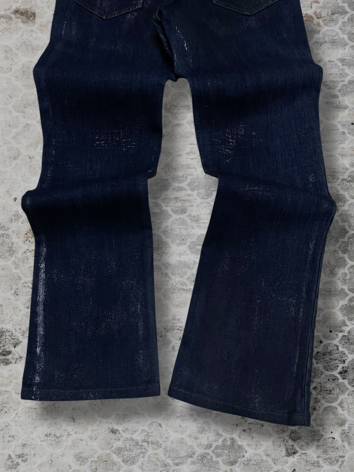 Shellac Vintage 1990s Authentic Designer Shellac Wax Style Denim Size US 29 - 12 Thumbnail