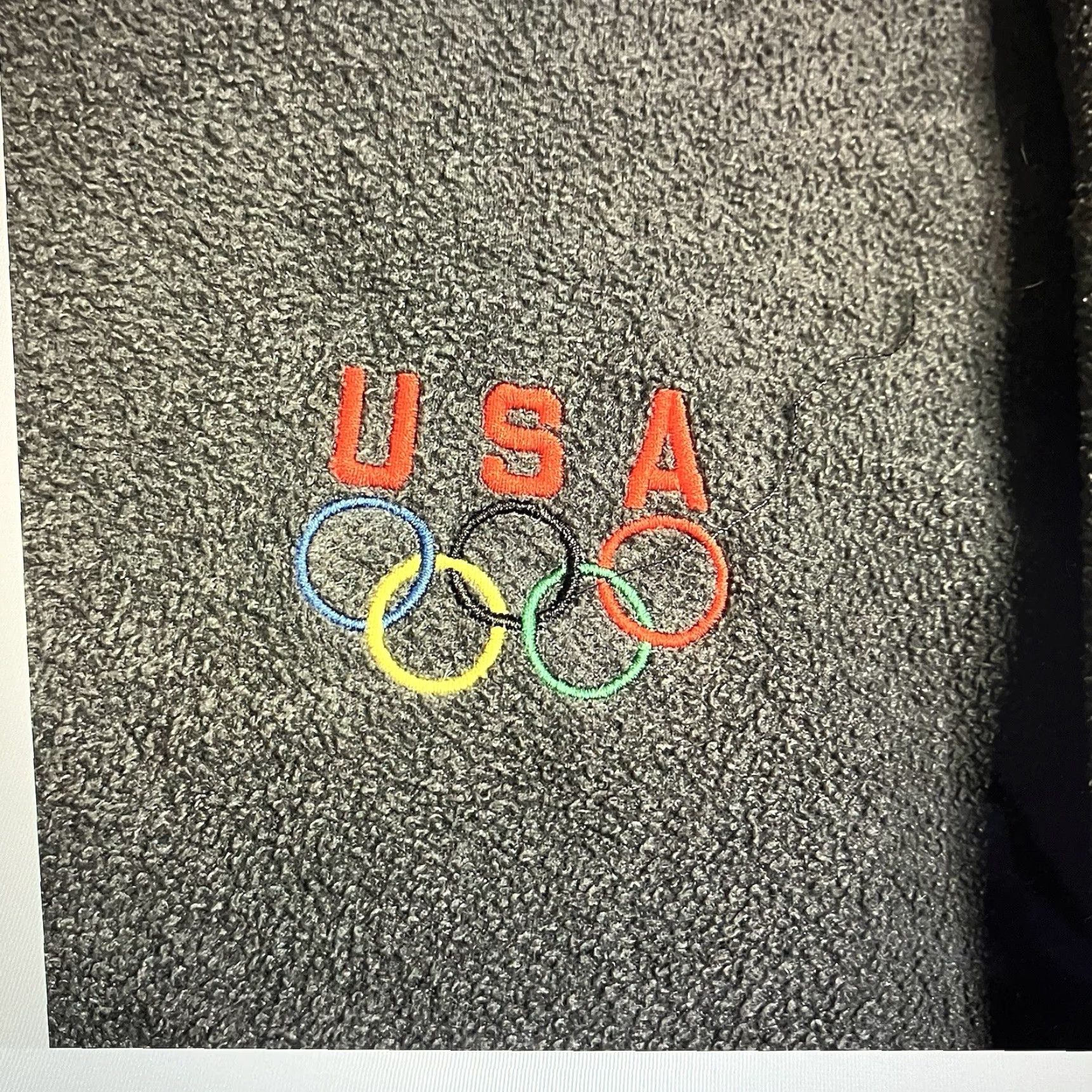 Vintage VINTAGE Olympic Jacket Mens XL Full Zip Blue 90s Embroidered USA Fleece Windbreaker Size US XL / EU 56 / 4 - 4 Thumbnail