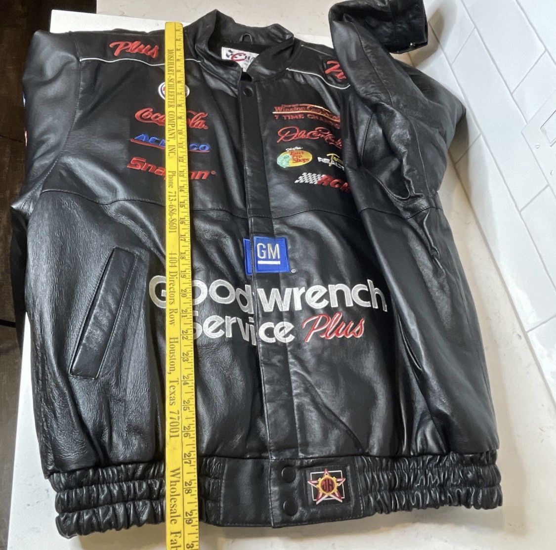 Chase Authentics Dale Earnhardt Chase Authentic Leather Jacket XL VGC Size US XL / EU 56 / 4 - 12 Thumbnail