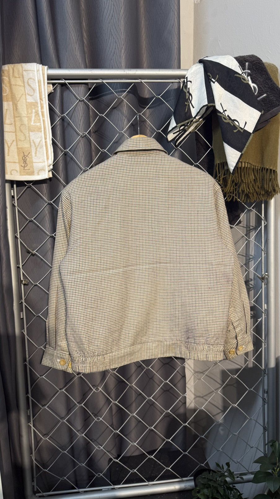 Yves Saint Laurent VINTAGE YVES SAINT LAURENT (YSL) JACKET CHECKERED PATTERN Size US M / EU 48-50 / 2 - 3 Thumbnail