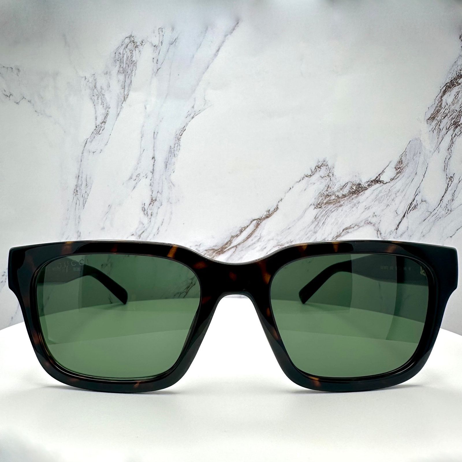 Gucci New GUCCI Sunglasses Brown Gold Red Green Web 55-20-145 mm Size ONE SIZE - 2 Thumbnail