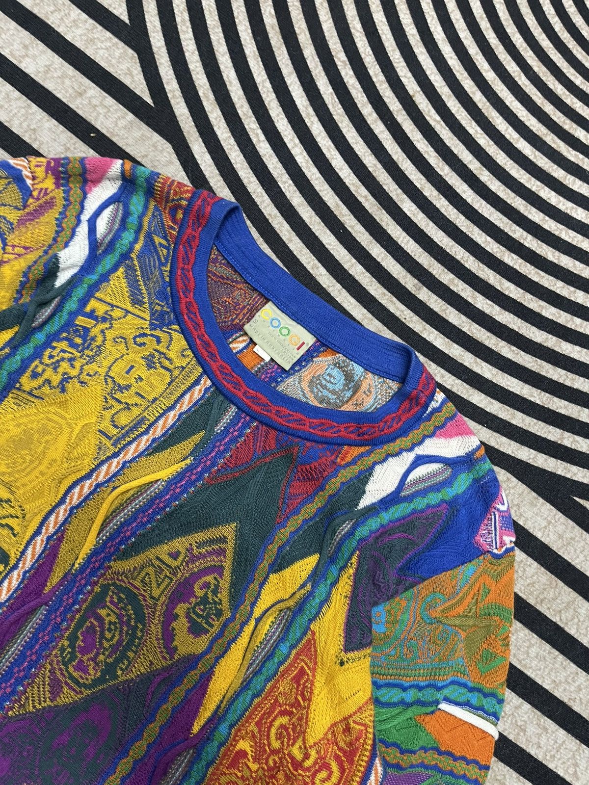 Coogi ❌RARE❌ VINTAGE COOGI KNITWEAR MULTICOLOUR 3D BIGGIE Size US S / EU 44-46 / 1 - 9 Thumbnail