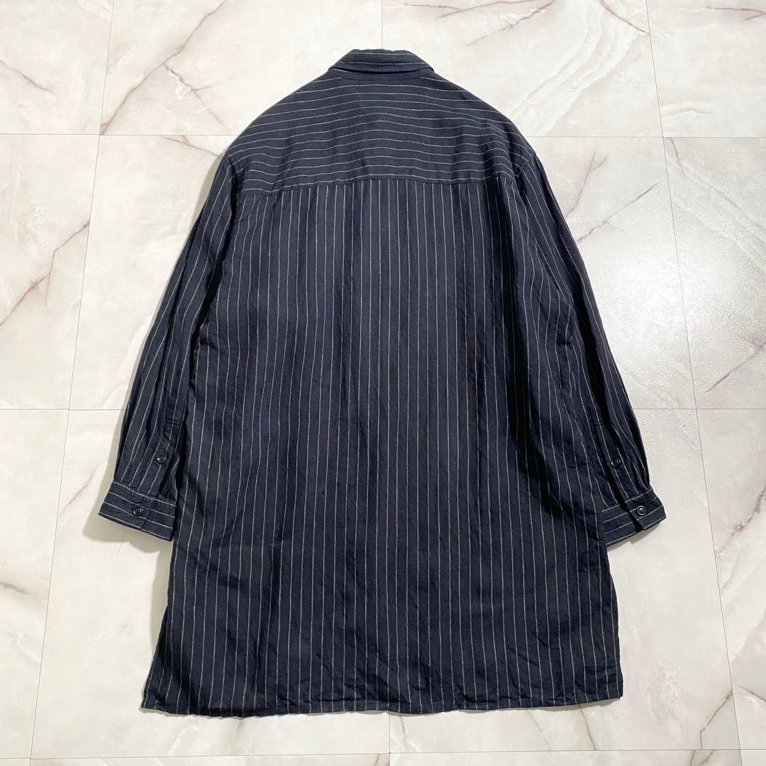 Ground Y SS25 Shirt Striped Long Shirt Double Collar Size US L / EU 52-54 / 3 - 3 Thumbnail
