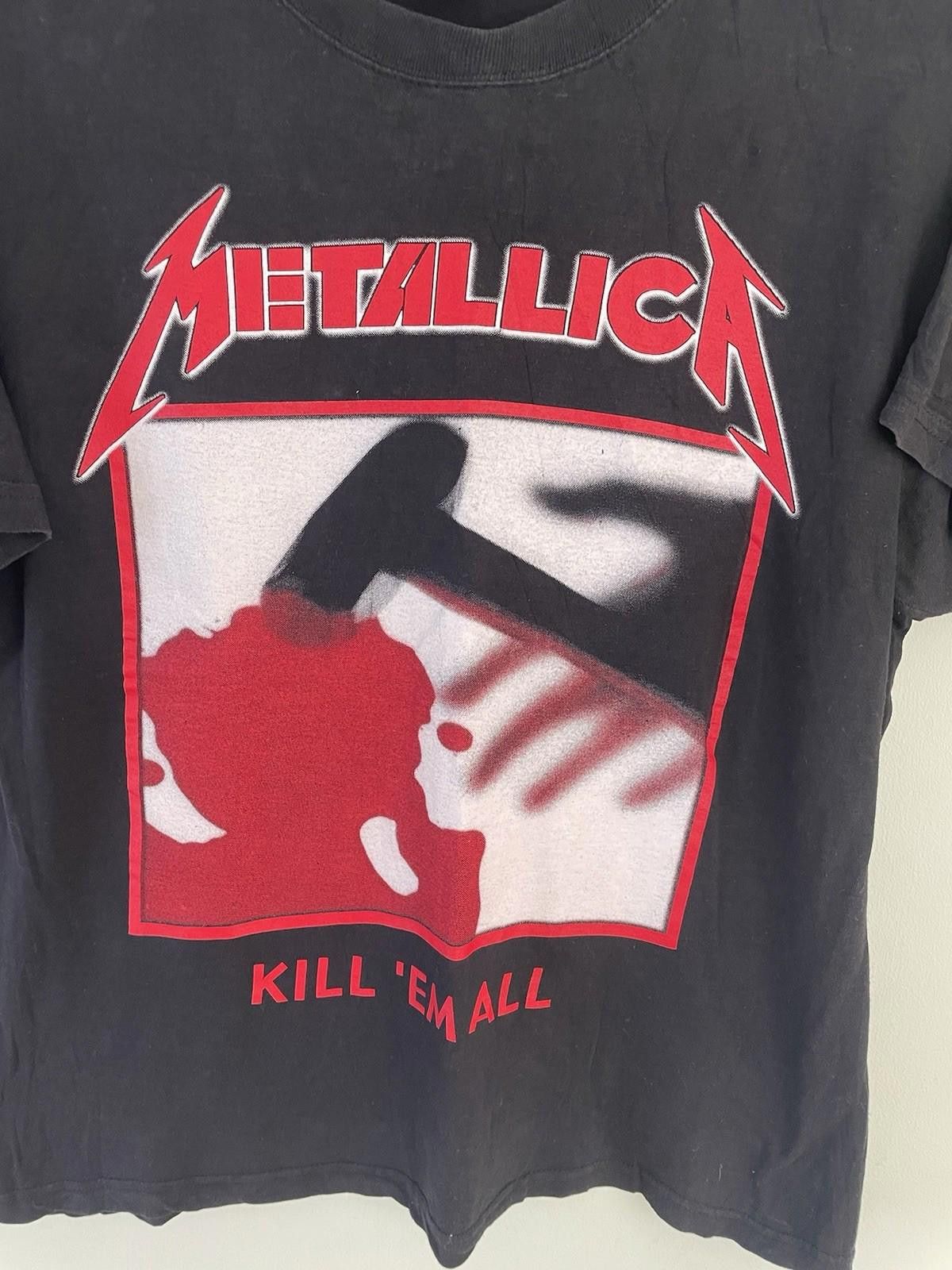 Maison Margiela Vintage 90s Metallica Kill ‘Em All 90s Bootleg T Shirt Size US M / EU 48-50 / 2 - 2 Thumbnail