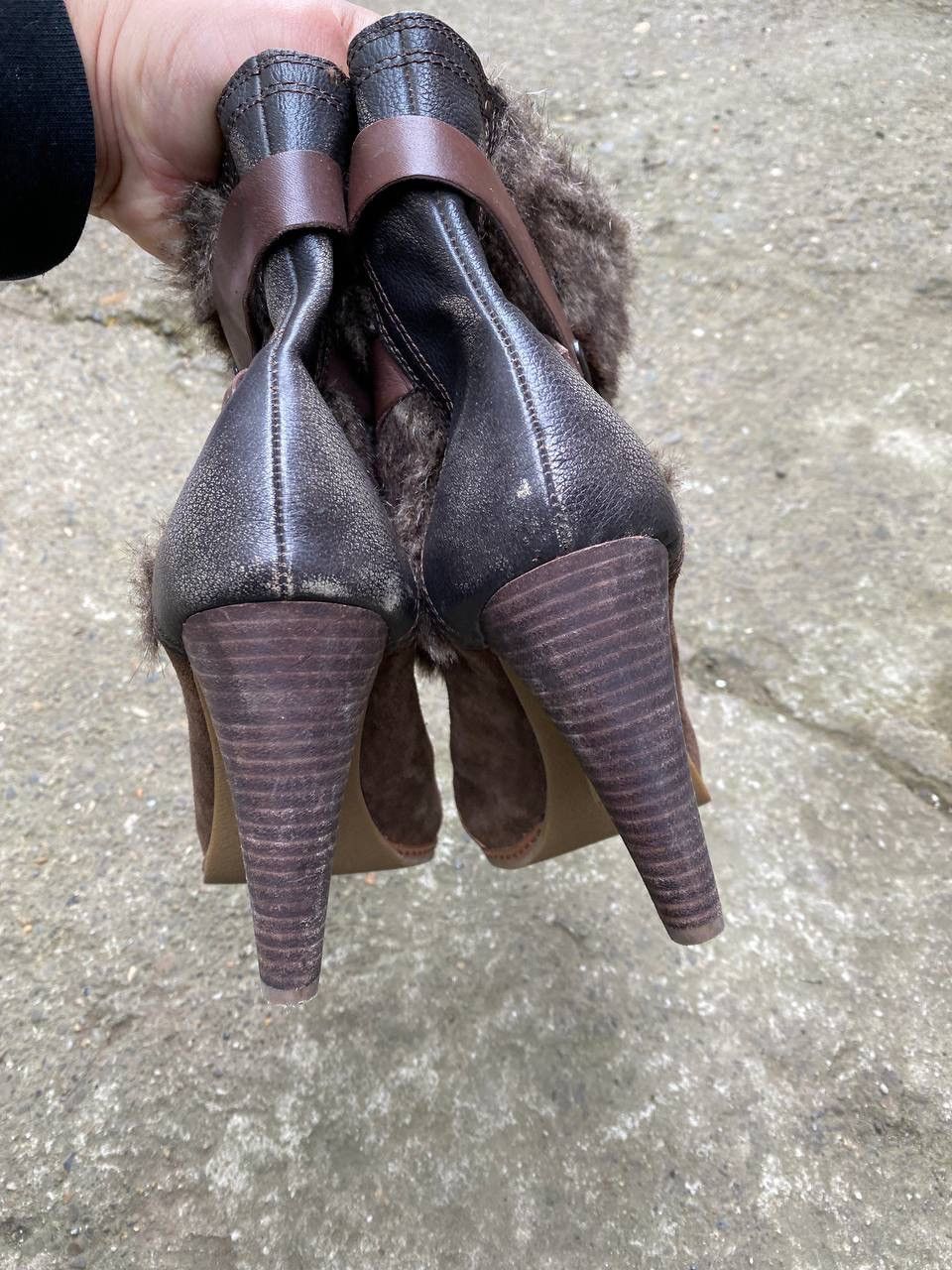 Japanese Brand × Vintage Fur Faux IF Six Was Nine style vintage heels shoes Size US 10 / IT 40 - 10 Thumbnail
