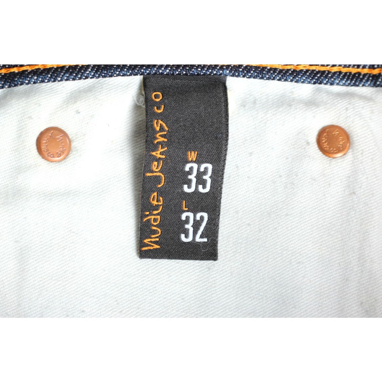Nudie Jeans NUDIE JEANS SLIM JIM Cold Denim Jeans Men W33 L32 Stretch Regular Straight Jeans Size US 33 - 7 Thumbnail