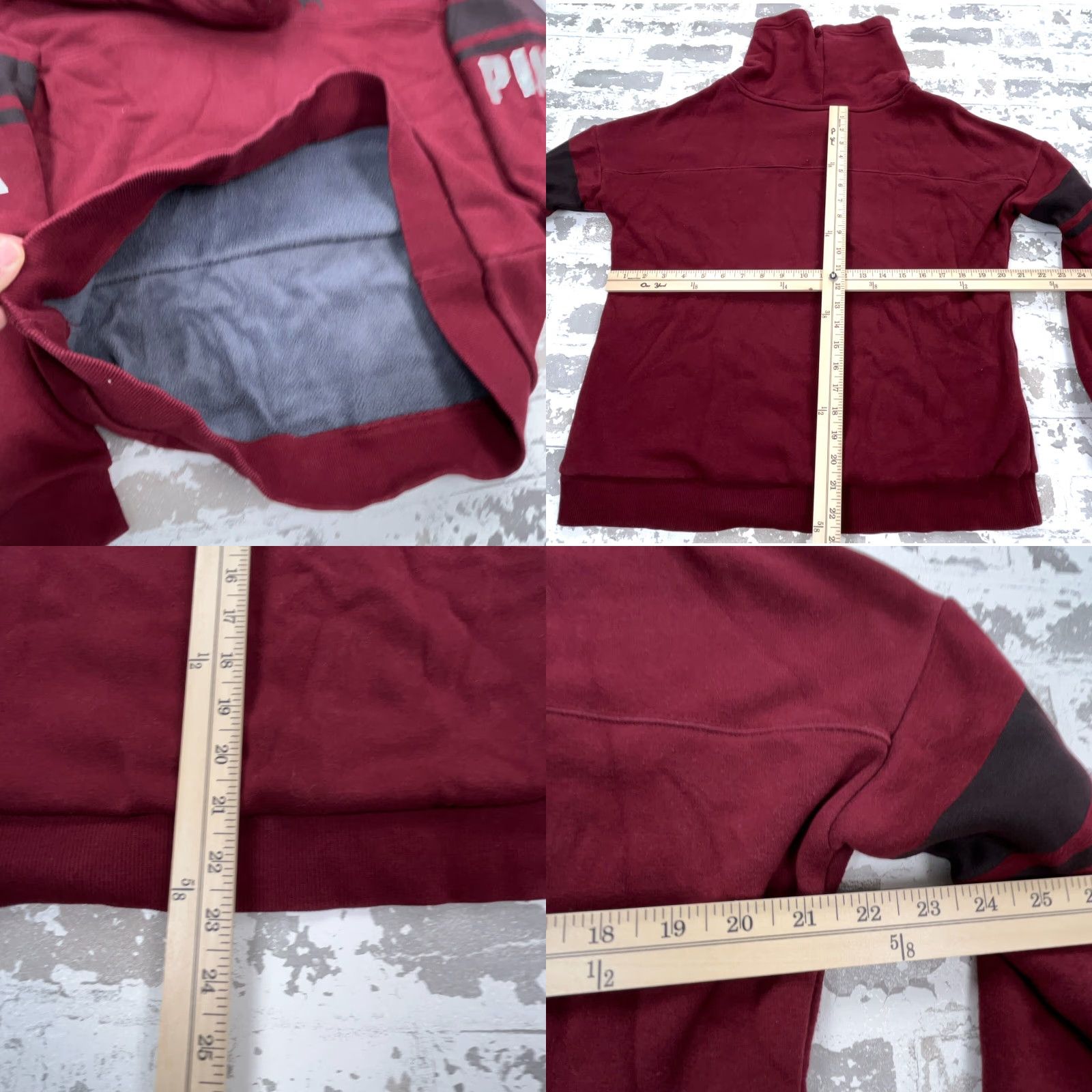 Victoria's Secret Victoria's Secret Pink Sweatshirt Women Medium Red Turtleneck Pullover Micro Fleece Lightweight Size M / US 6-8 / IT 42-44 - 8 Thumbnail