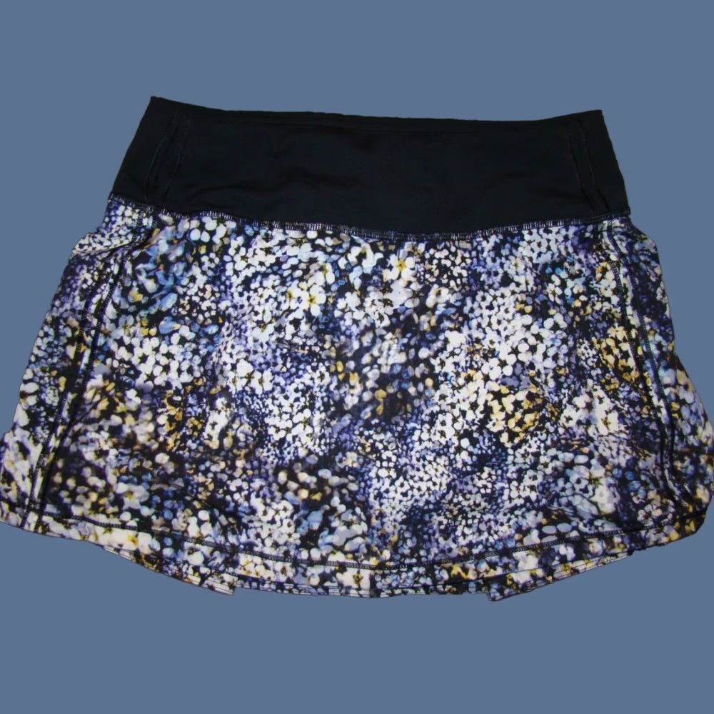 Lululemon Lululemon Womens Pace Rival Floral Tennis Pickleball Skort Skirt 2 Regular Short Lined Skirt Athleisure Womens Size 26" / US 2 / IT 38 - 1 Thumbnail