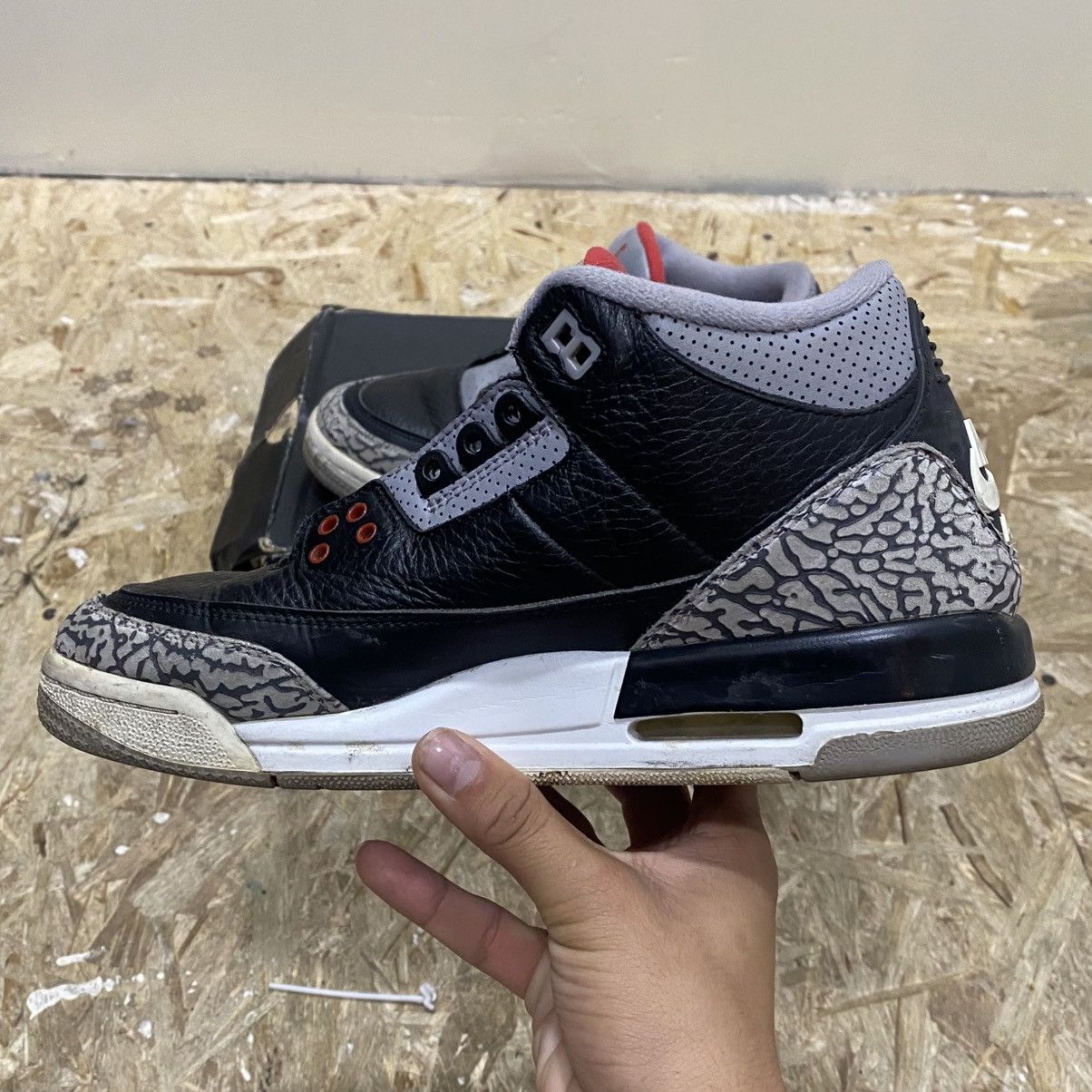 Jordan Brand × Nike Jordan 3 Black Cement Retro Size 7G Size US 7 / EU 40 - 8 Thumbnail