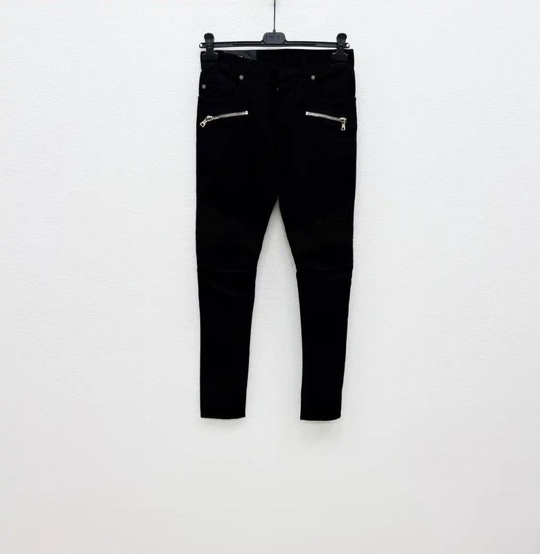 Balmain Men's Black Cotton Casual Pants 0089