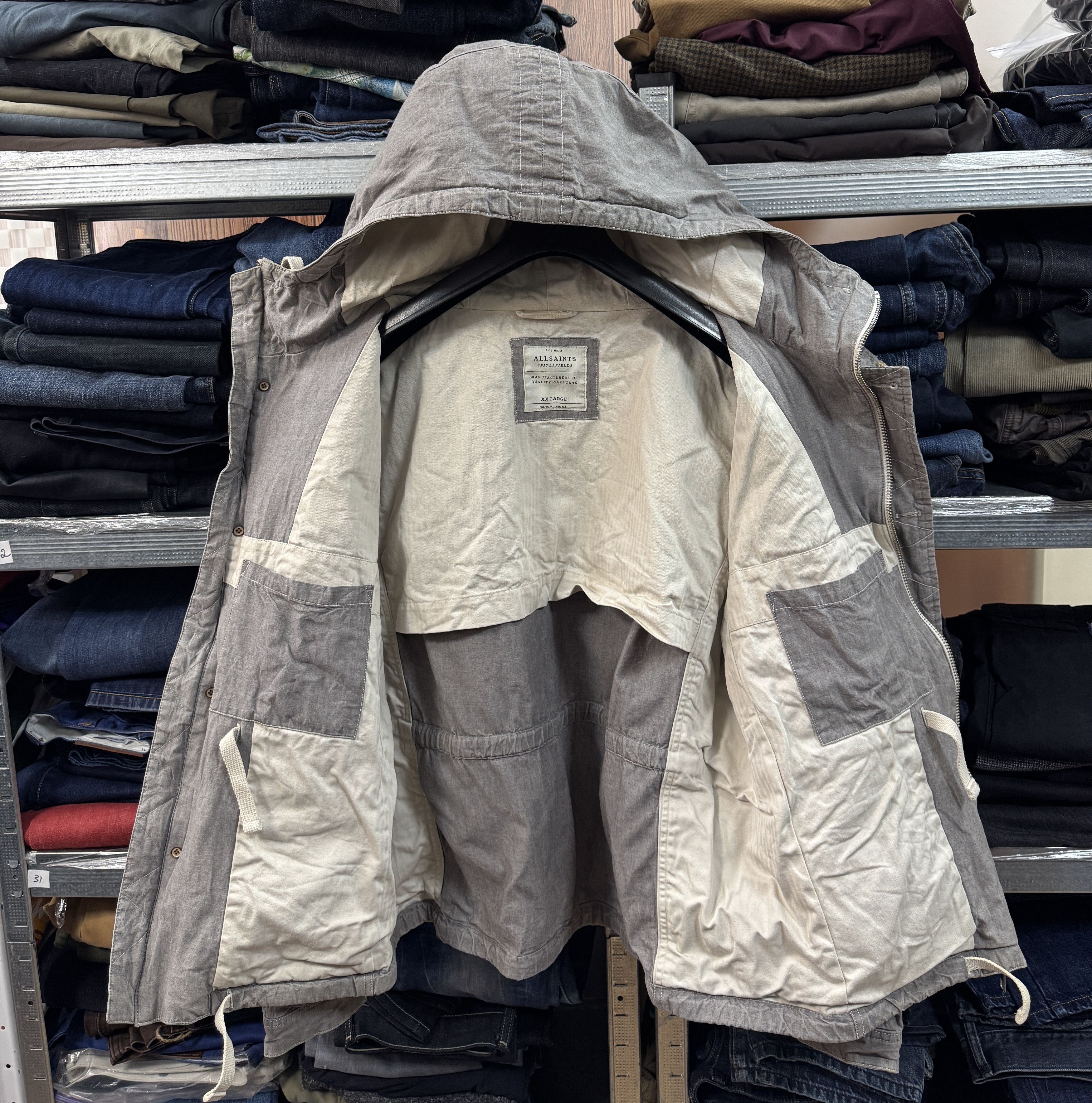 Allsaints AllSaints 4 Pockets Gray Jacket Size US XXL / EU 58 / 5 - 9 Thumbnail