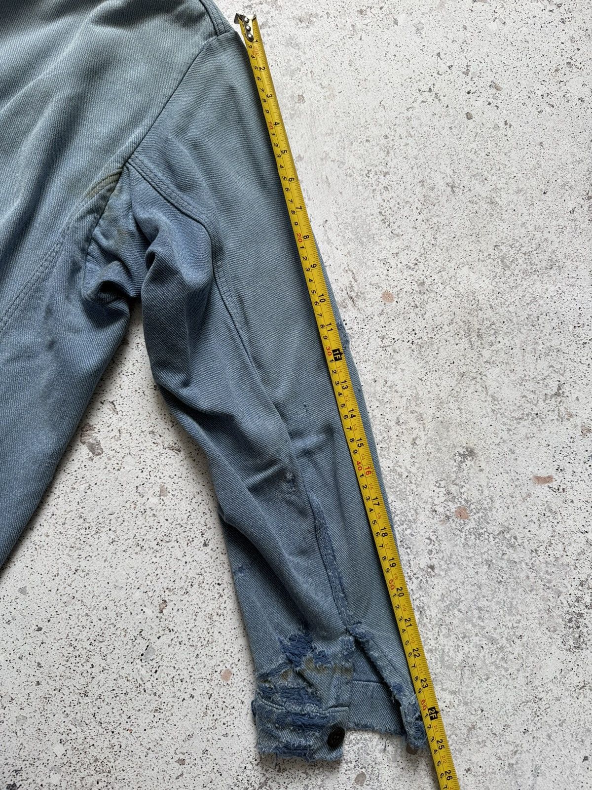 Vintage Vintage 60s french chore jacket distressed faded blue Size US M / EU 48-50 / 2 - 14 Thumbnail