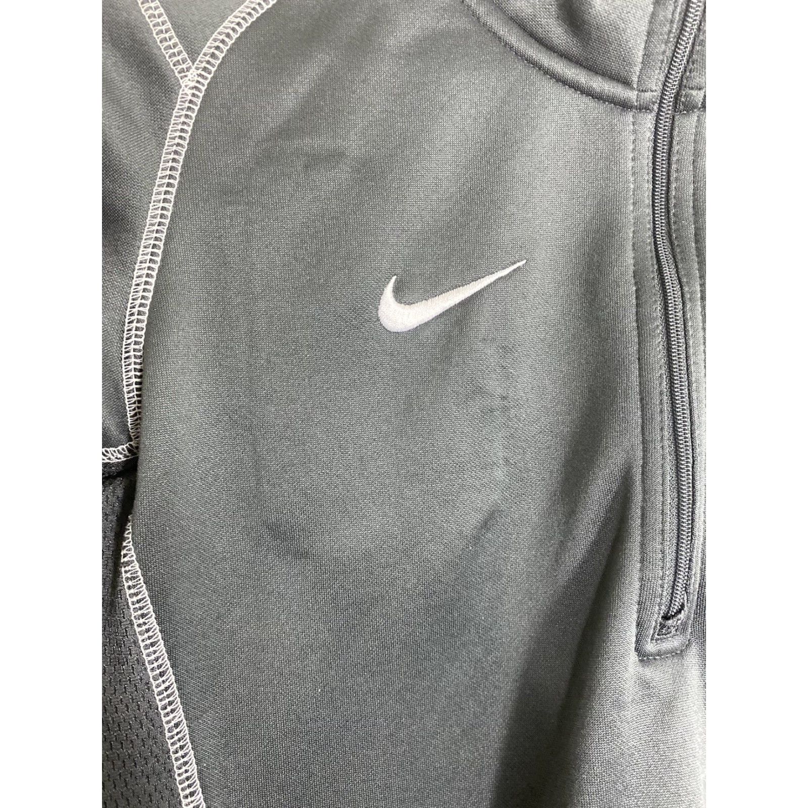Nike Nike Womens Medium Gray Therma Fit 1/4 Zip Pullover Sweatshirt Size M / US 6-8 / IT 42-44 - 3 Thumbnail