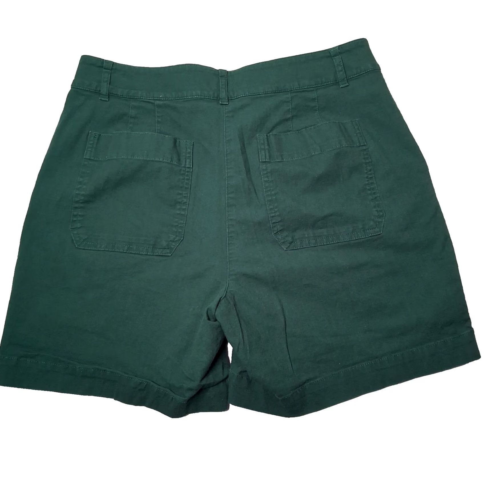Talbots Talbots Bermuda Shorts Women Size 10 Green Cotton Blend Classic Preppy Size 32" / US 10 / IT 46 - 2 Thumbnail