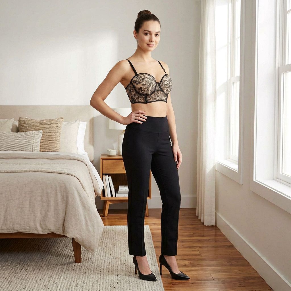 Victoria's Secret Victoria's Secret Black Long Line Balconette Bra, 32D Size ONE SIZE - 2 Thumbnail
