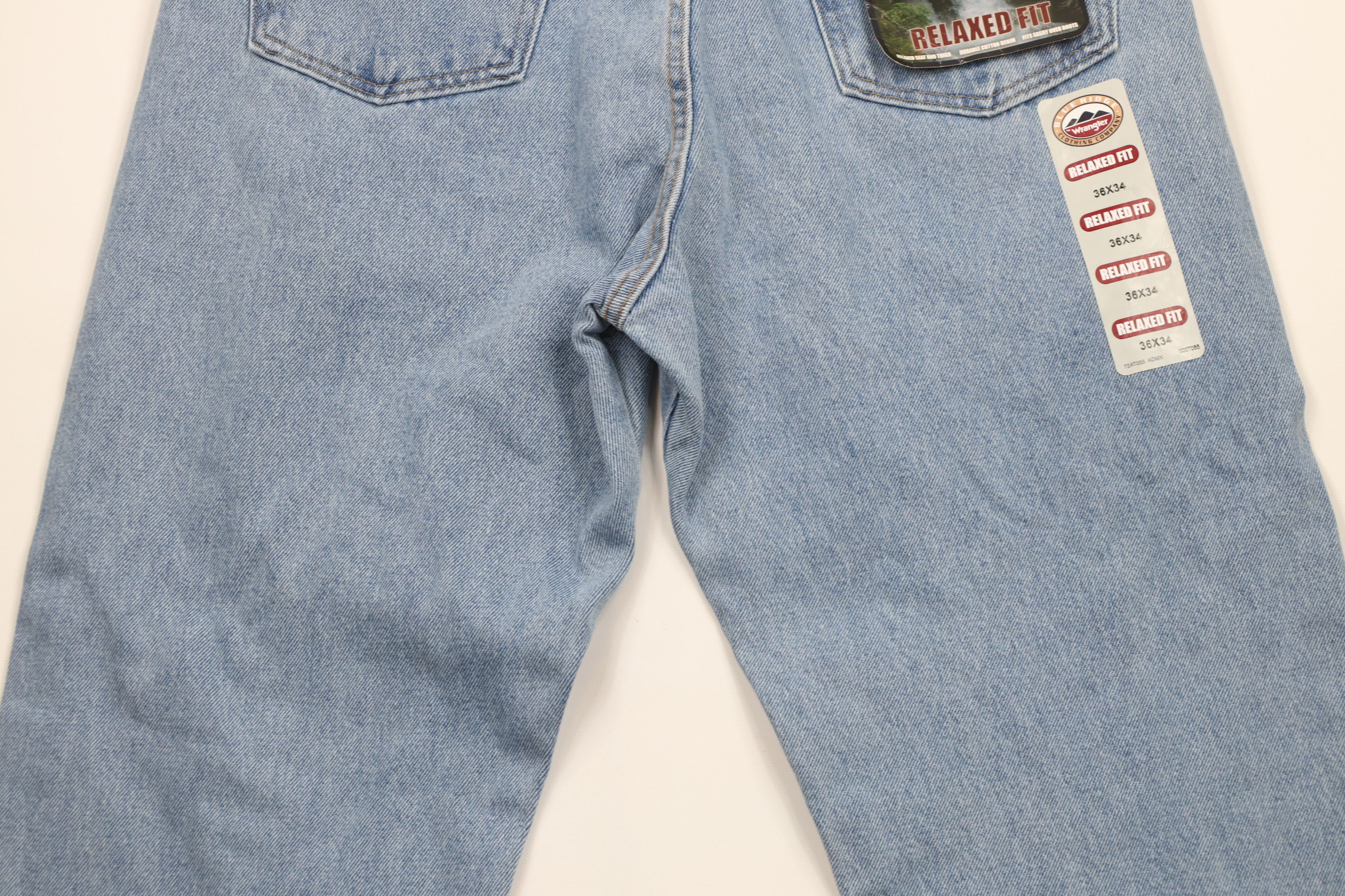 Vintage × Wrangler Deadstock Vintage Wrangler Bootcut Denim Jeans Blue Cotton Size US 36 / EU 52 - 9 Thumbnail