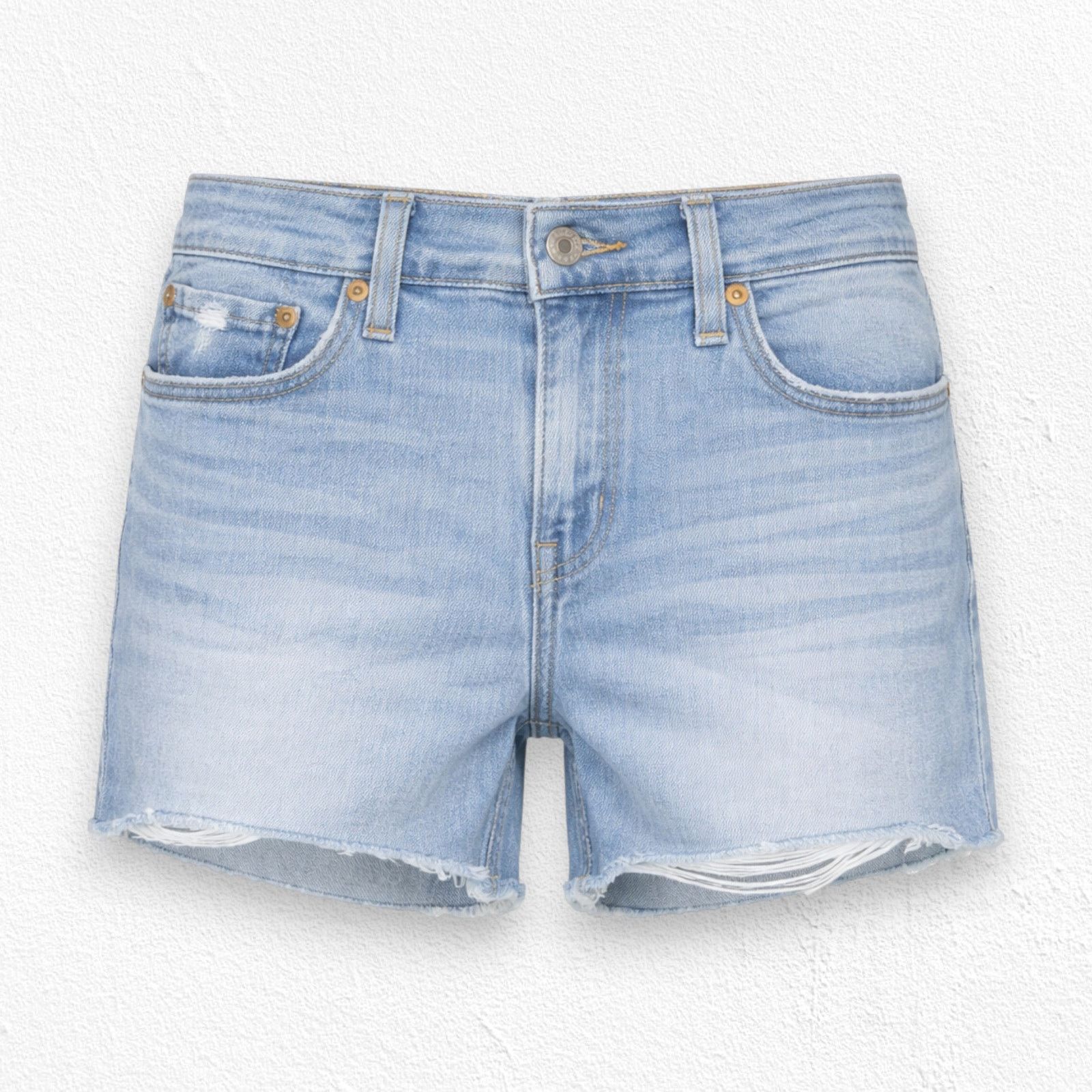 Levi's Levis High Rise Cut Off Denim Shorts Size 28 Size 28" / US 6 / IT 42 - 1 Thumbnail
