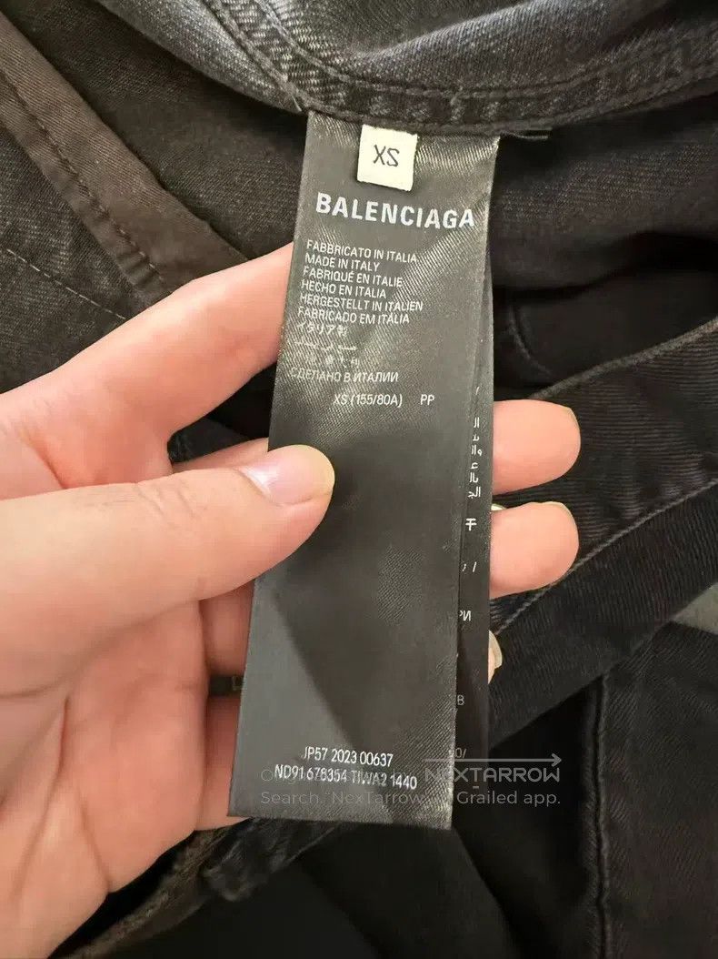 Balenciaga Balenciaga Back Double B Graffiti Glow-in-the-Dark Logo Wa Size US XS / EU 42 / 0 - 4 Thumbnail