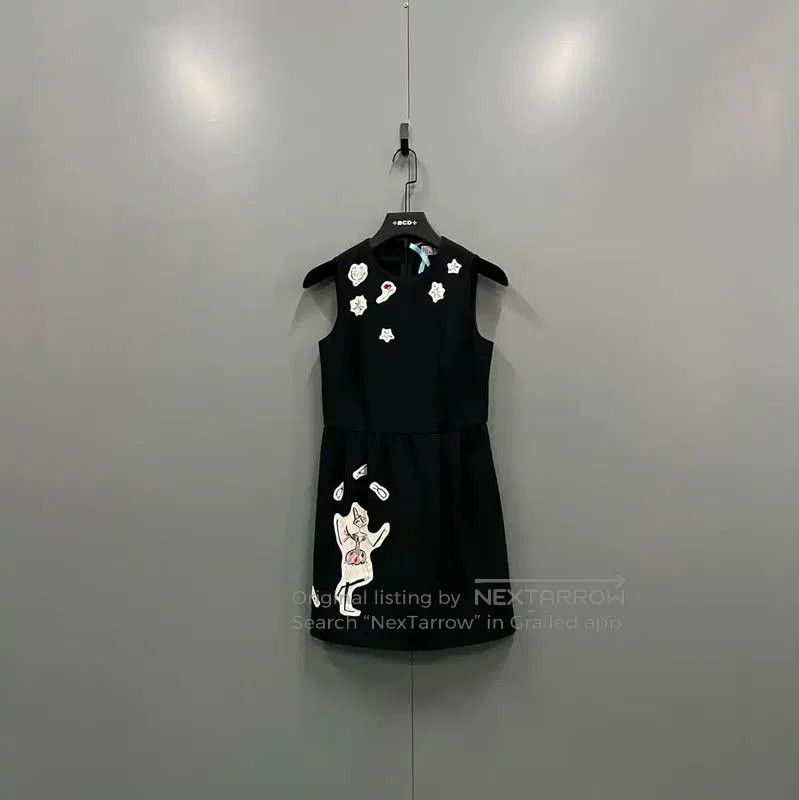 Valentino Valentino Black Cotton Sleeveless Dress for Women . Size XXS / US 00 / IT 34 - 1 Thumbnail