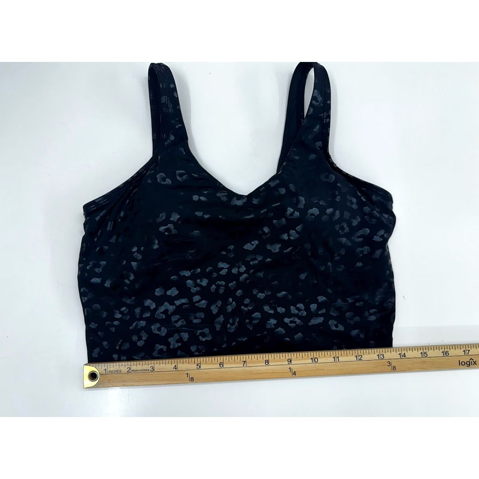 Vintage Womens Black Animal Print Cropped Tank Top Size Medium Fitted Workout Size M / US 6-8 / IT 42-44 - 5 Thumbnail