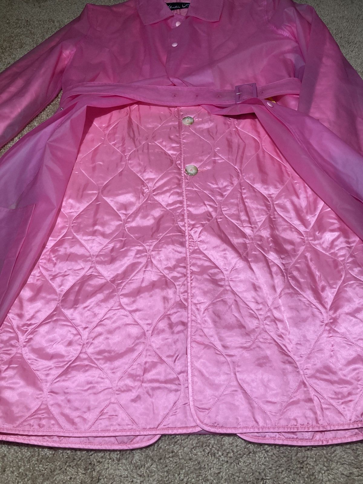 Martine Rose FW18 Martine Rose Pink Trench Raincoat Padded 2018 Utopia Size US M / EU 48-50 / 2 - 6 Thumbnail
