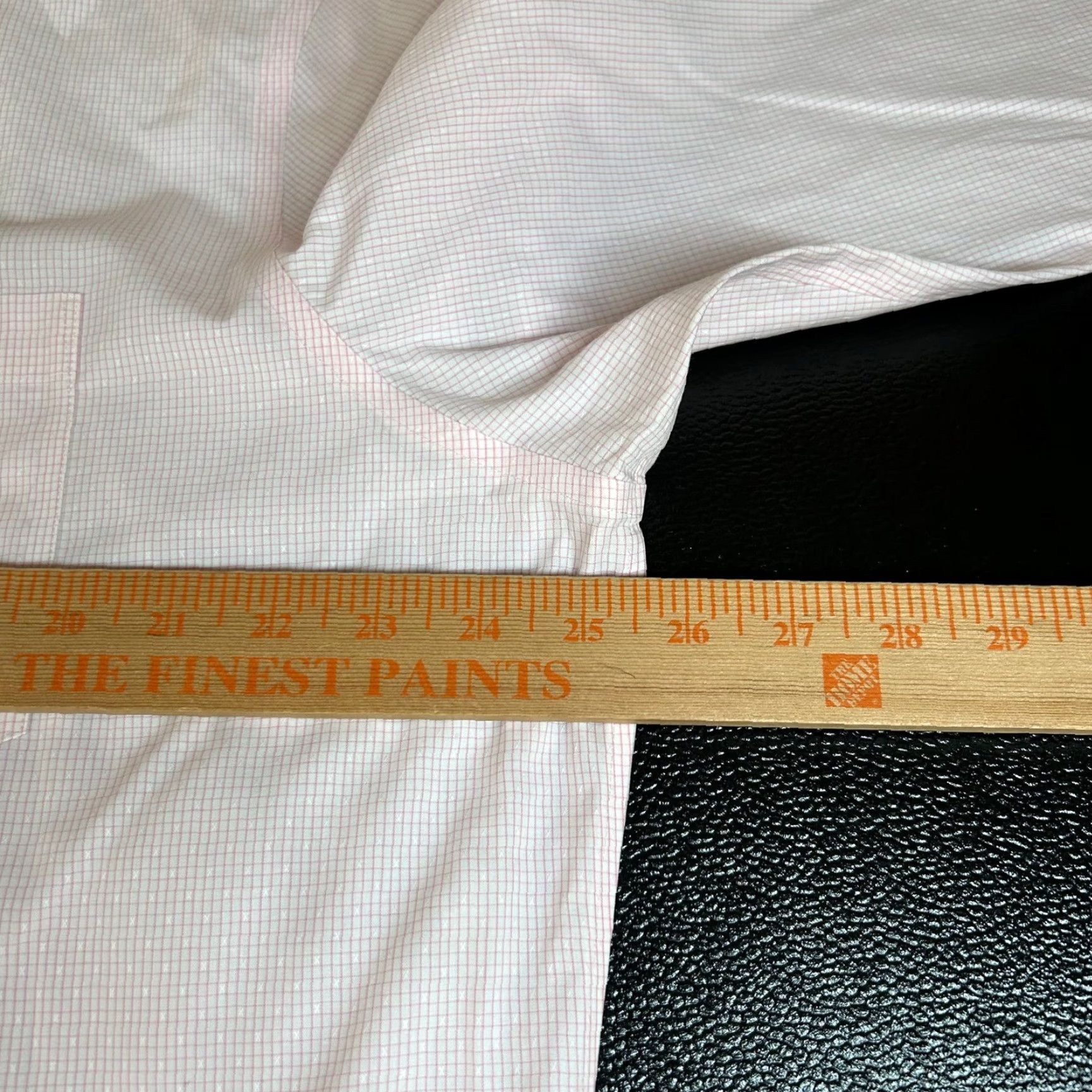 Banana Republic VINTAGE Banana Republic Dress Shirt Pink Check Mens XL Non-Iron Classic Fit Button-Up Long Sleeve Size 46R - 6 Thumbnail