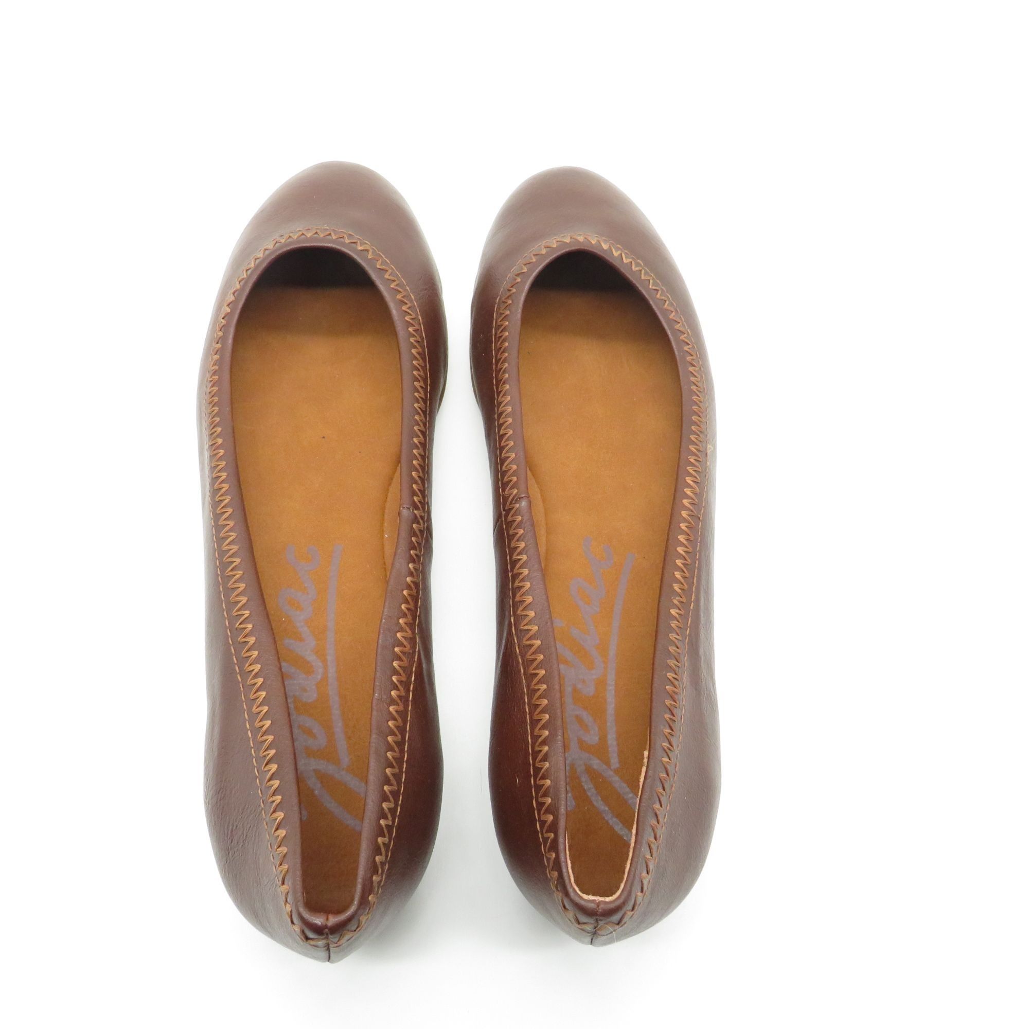 Other Zodiac Brown Leather Ballet Flats Women's Size 9M Slip-On Co Size US 8 / IT 38 - 5 Thumbnail