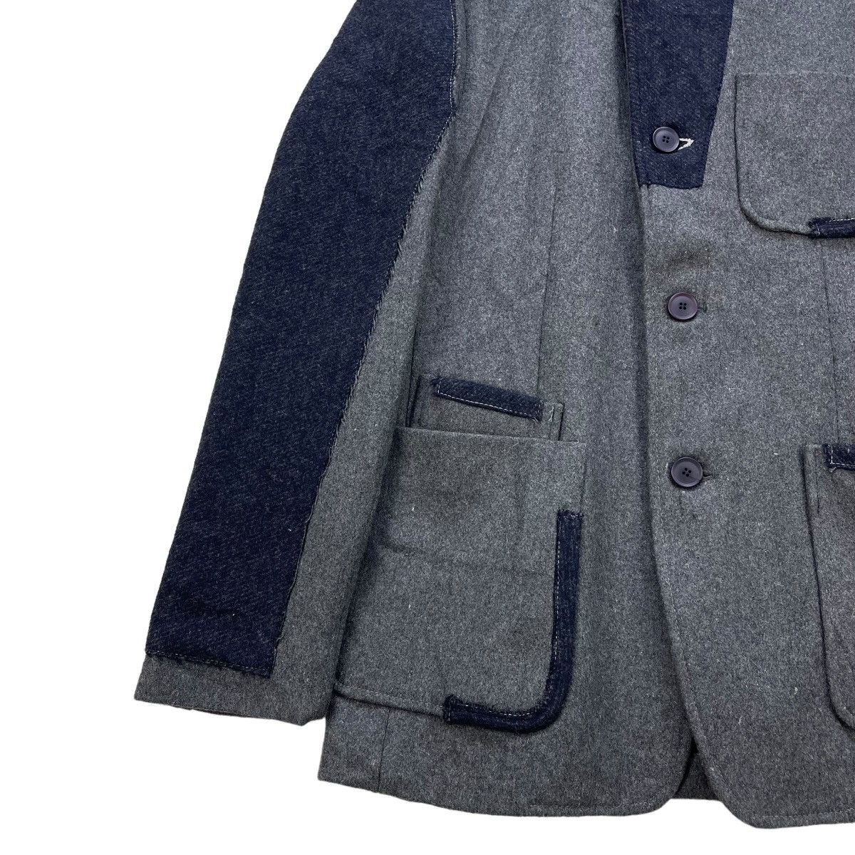 45rpm 🔥Awesome Khoon Pacthwork GRey Casual Jacket Inspired 45rpm Size US M / EU 48-50 / 2 - 4 Thumbnail