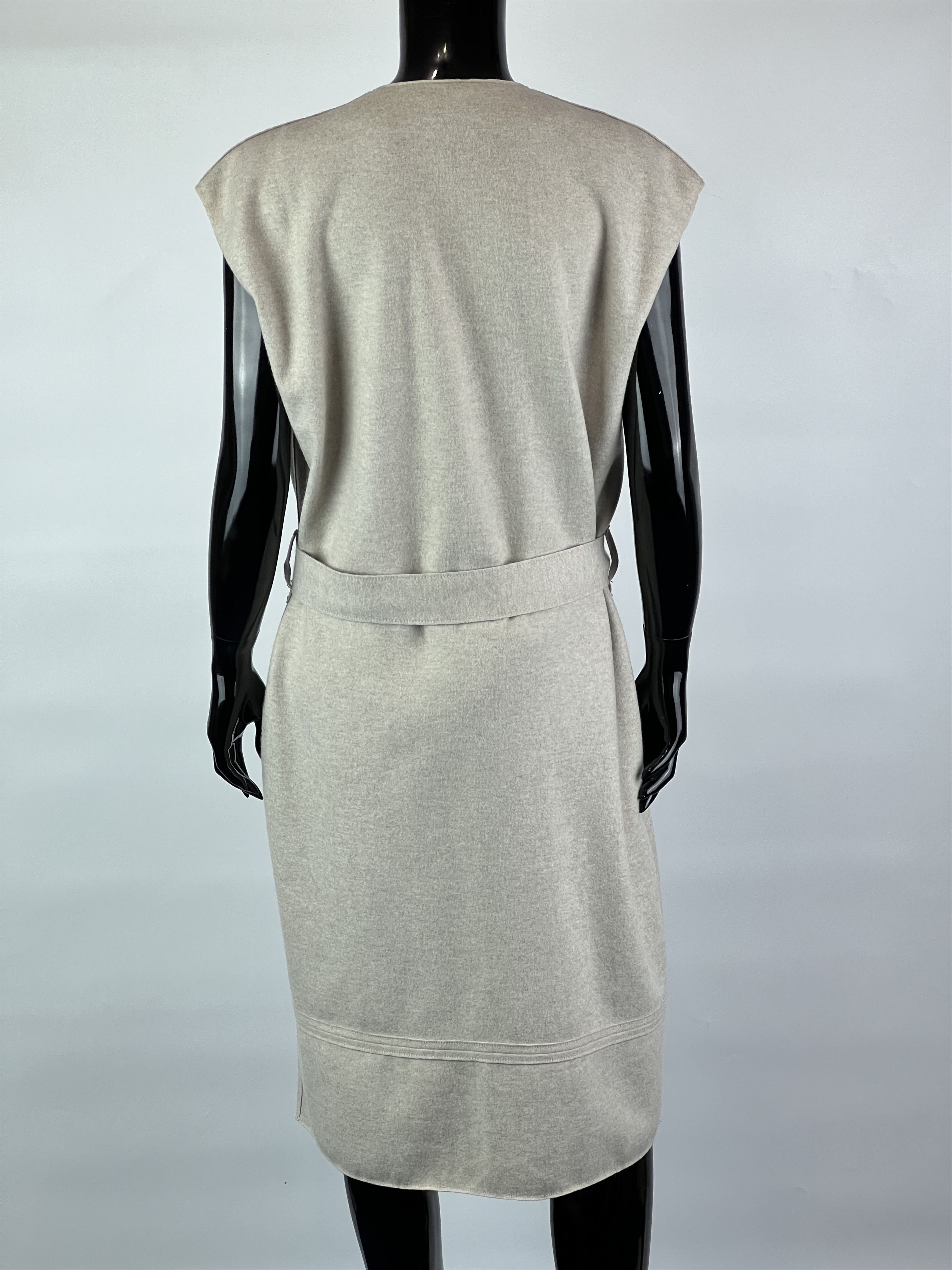 Yves Saint Laurent Yves Saint Laurent Sleeveless Belted Wool Dress Size IT42 Size M / US 6-8 / IT 42-44 - 2 Thumbnail