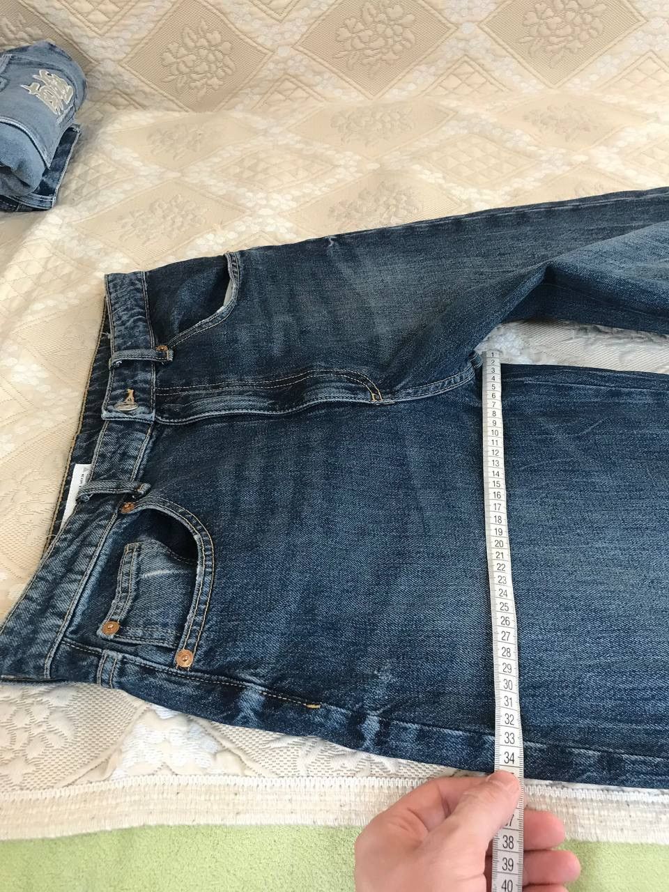 Zara 🔥 Zara Crazy Baggy Wide Denim Pants Jeans Trousers Y2K Rare Size US 31 - 8 Thumbnail