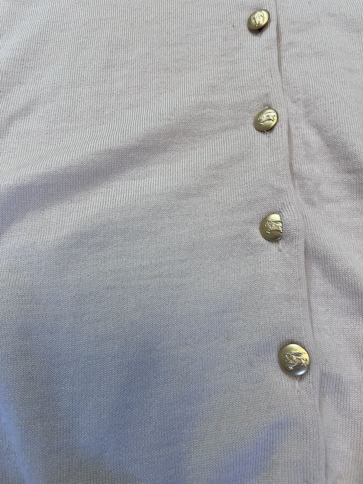 Burberry Burberrys Women Cardigan Beige Wool Vintage Gold Button Logo Size XL / US 12-14 / IT 48-50 - 19 Thumbnail
