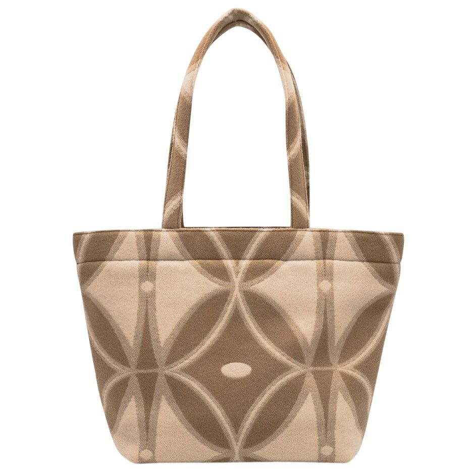 Etro Etro NWT Logo-Embroidered Beige Wool Tote Bag Size ONE SIZE - 2 Thumbnail