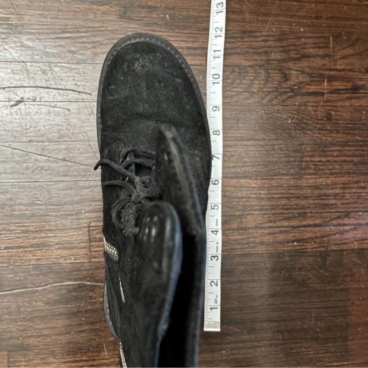 Rick Owens Rick Owens Reverse Leather Black Combat Boots Size US 9.5 / IT 39.5 - 8 Thumbnail