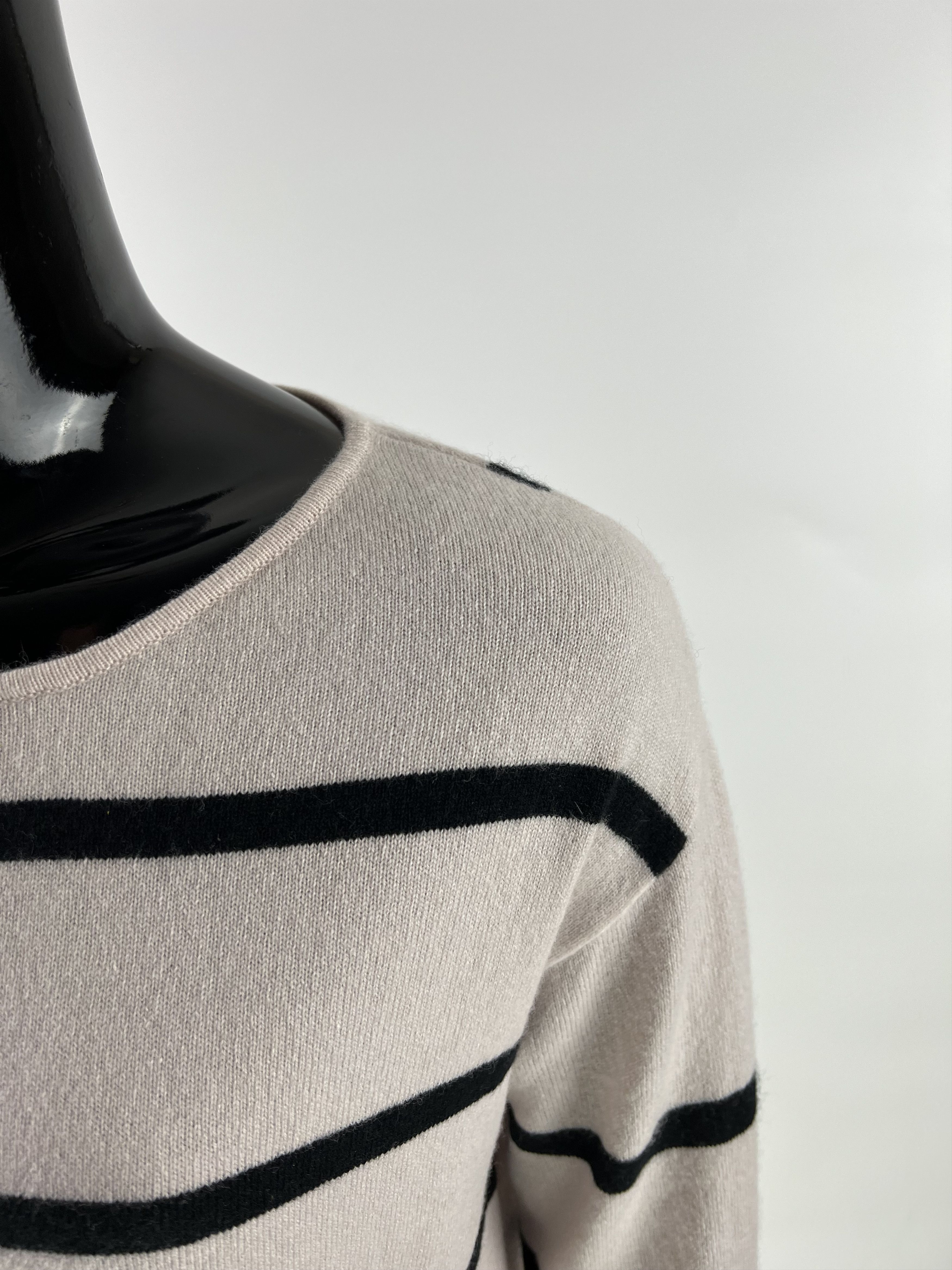 Luisa Cerano Luisa Cerano Striped Wool Silk Cashmere Sweater Size M / US 6-8 / IT 42-44 - 6 Thumbnail