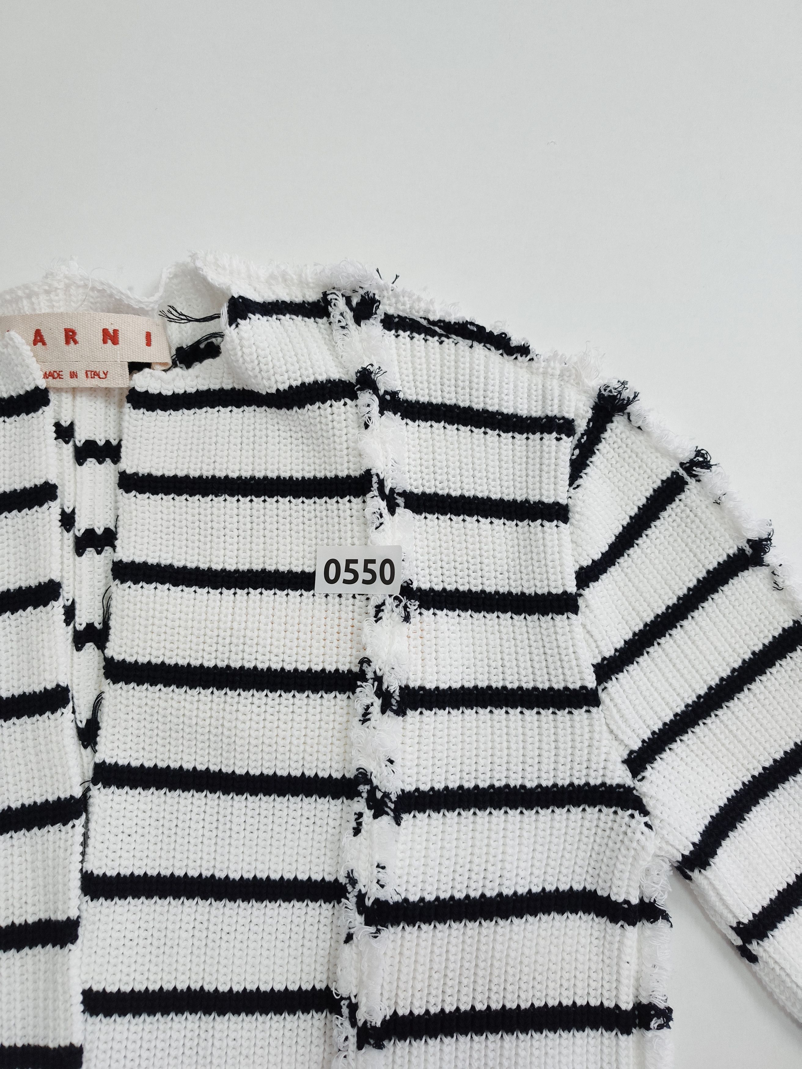 Marni Marni "Disrupted Breton Stripes" Size XXS / US 00 / IT 34 - 10 Thumbnail