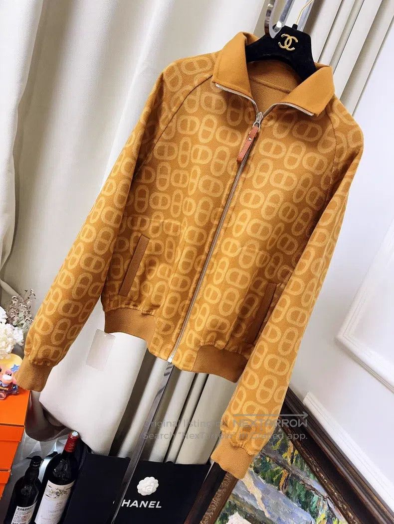 Hermes Hermes Boar Nose Full-Print Two-Way Cashmere Jacket Size S / US 4 / IT 40 - 3 Thumbnail