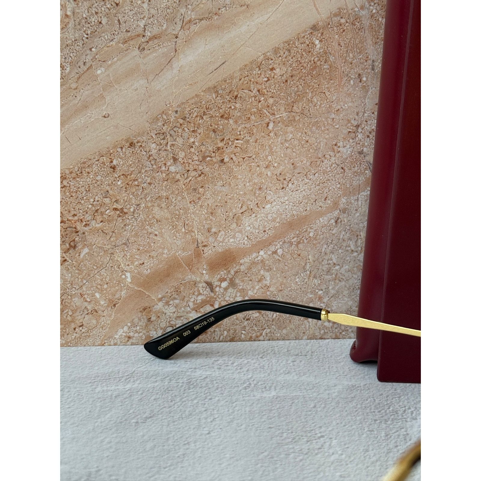 Gucci NEW Gucci GG0596OA Gold Round Eyeglasses Frames Size ONE SIZE - 5 Thumbnail