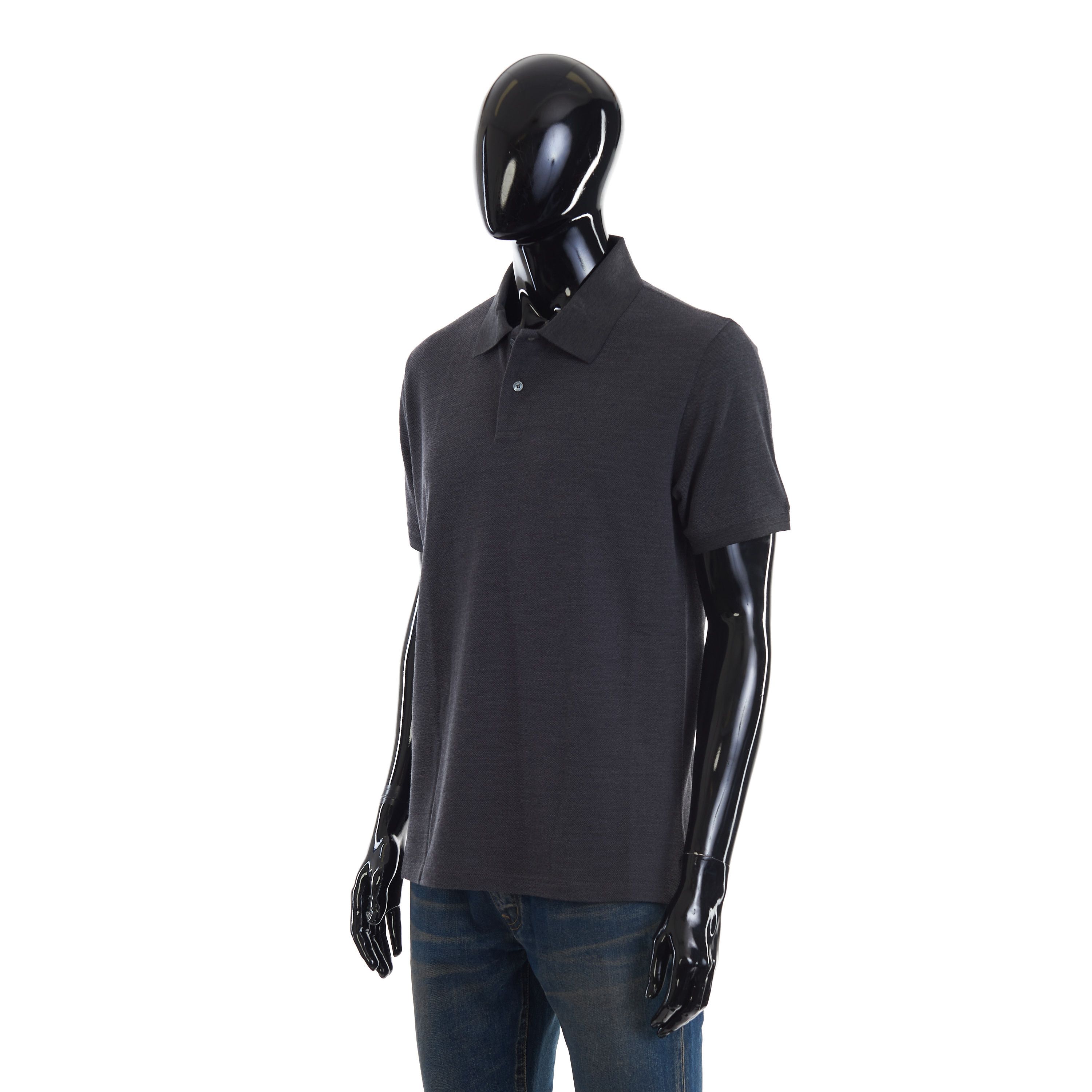 Berluti Polo Shirt With Leather Detail, Mulberry Silk & Wool Size US S / EU 44-46 / 1 - 3 Thumbnail