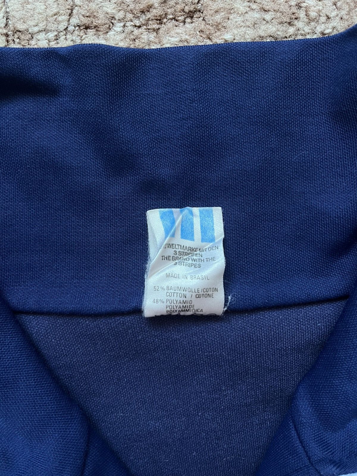 Adidas Vintage 1980s Adidas Made In Brazil Track Up Full Zip Jacket Size US L / EU 52-54 / 3 - 4 Thumbnail
